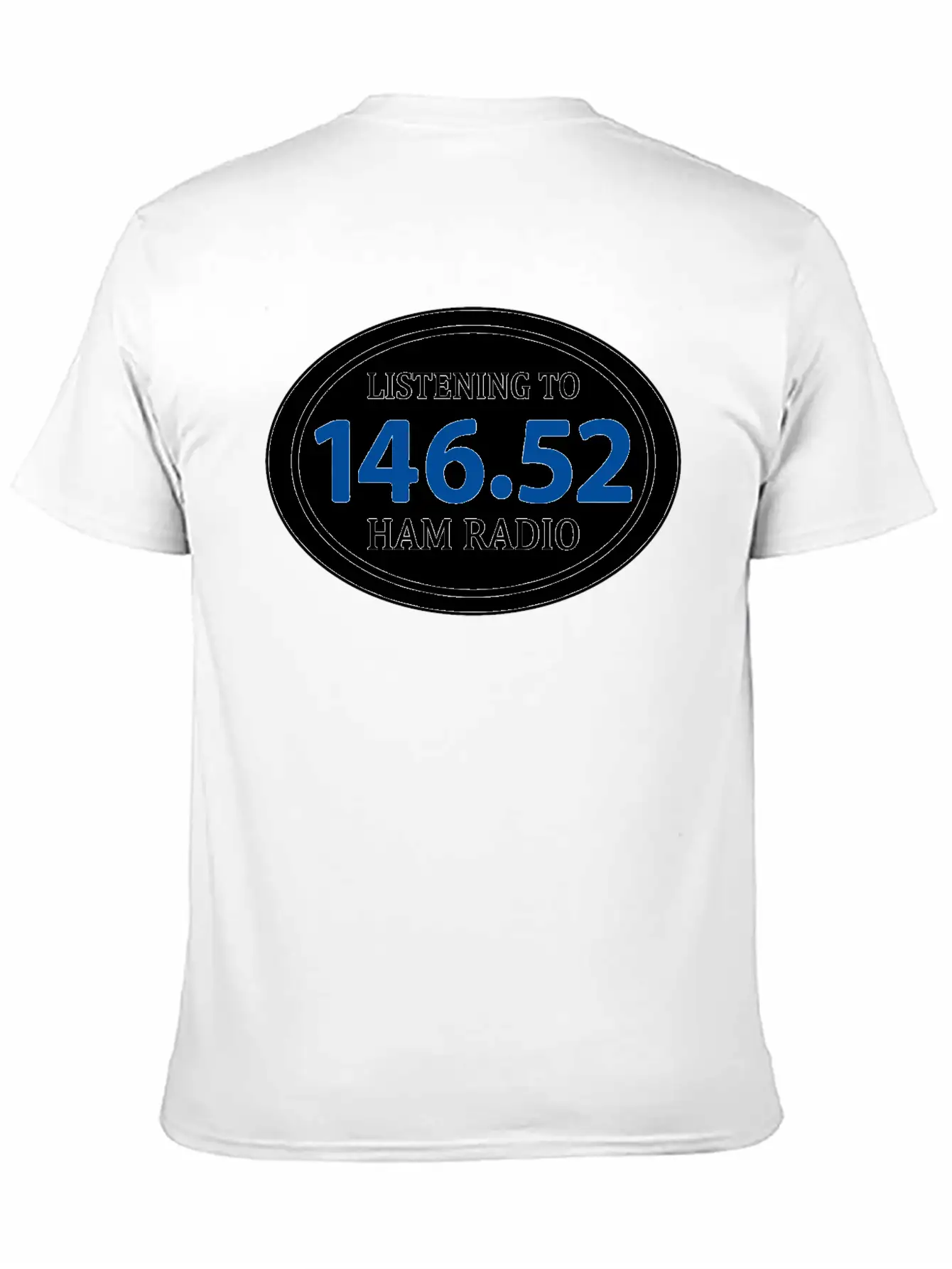 Ham Radio 146.52 Simplex Oval Essential Unisex Summer Tee – Soft Cotton Casual Fit