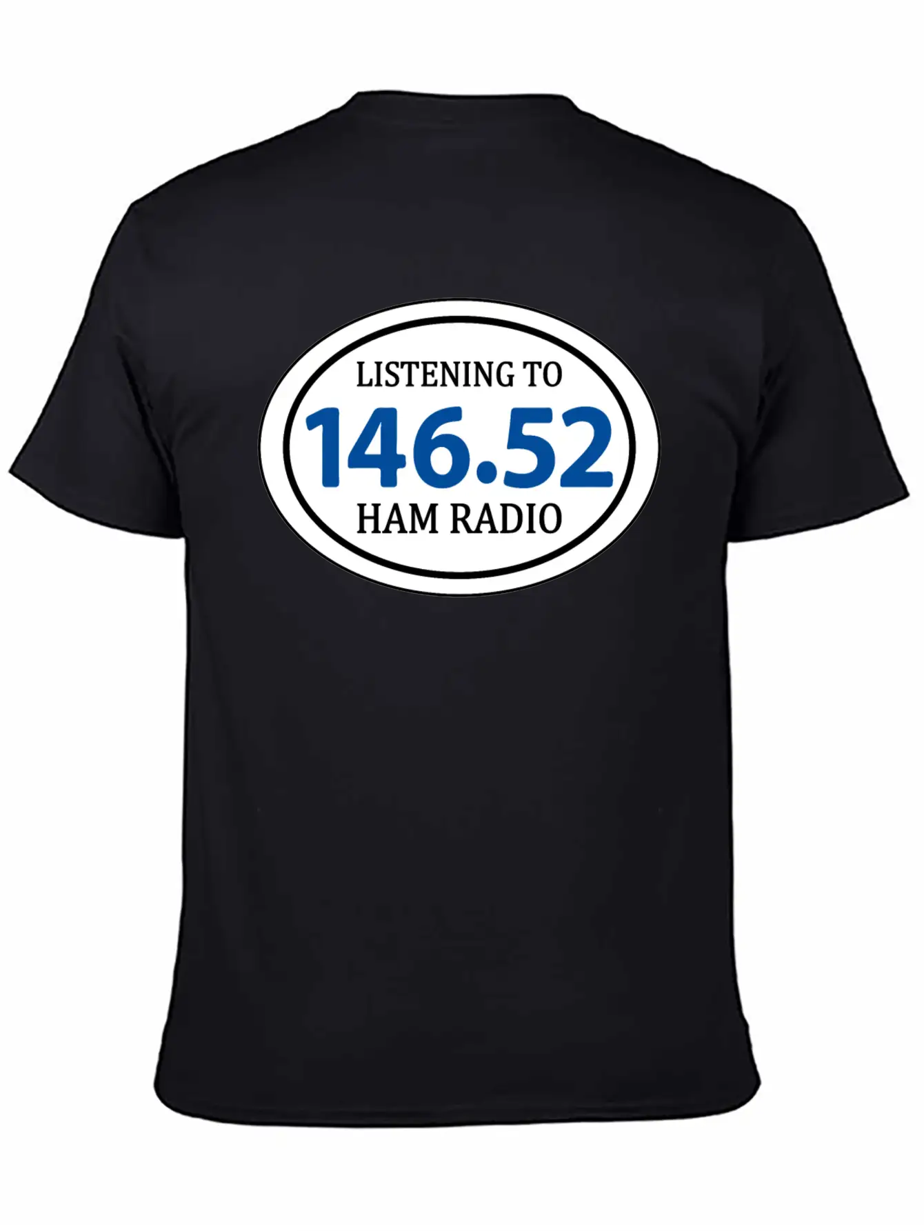 Ham Radio 146.52 Simplex Oval Essential Unisex Summer Tee – Soft Cotton Casual Fit