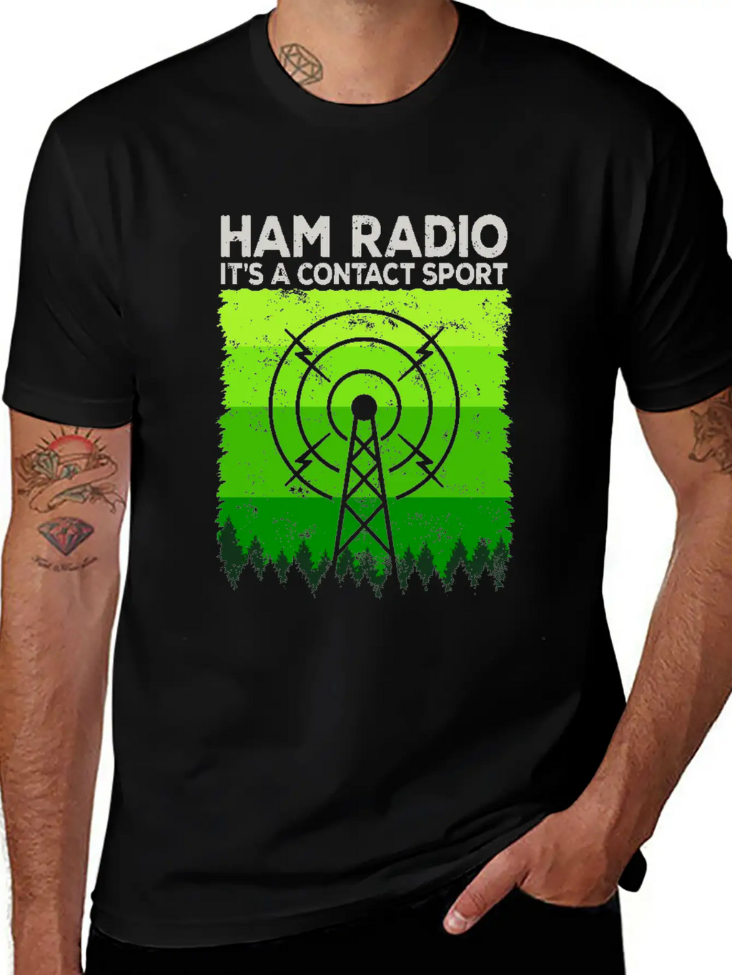 Ham Radio | It's A Contact Sport Amateur Radio Unisex Casual T-Shirt – Clean Design For Daily Comfort