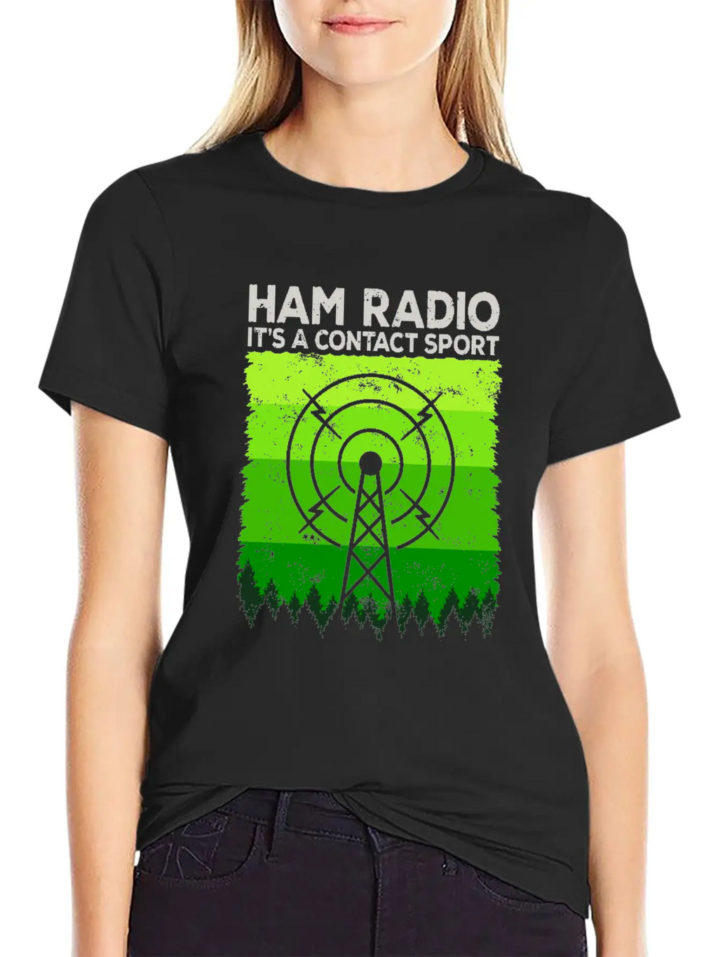 Ham Radio | It's A Contact Sport Amateur Radio Unisex Casual T-Shirt – Clean Design For Daily Comfort