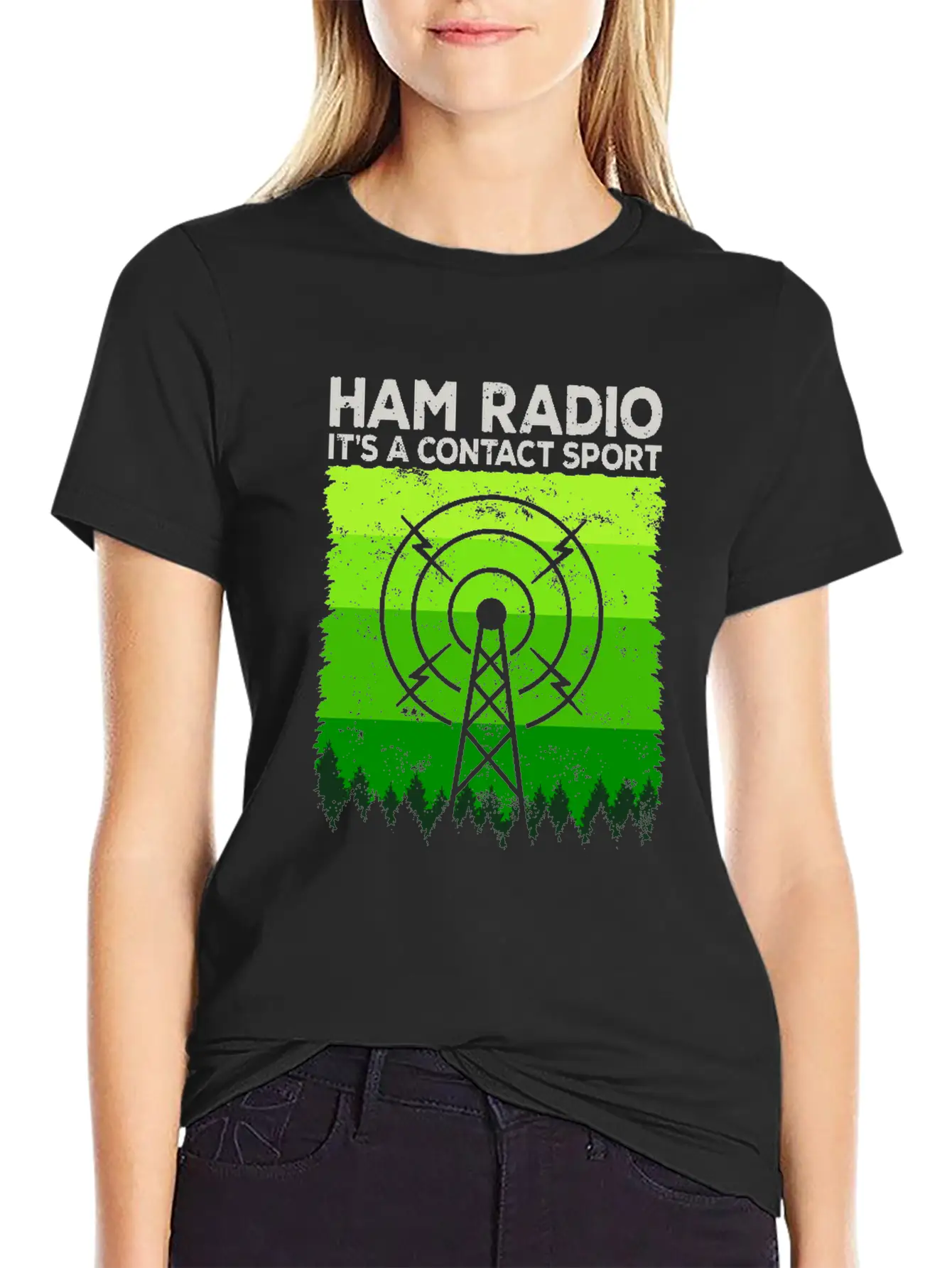 Ham Radio | It's A Contact Sport Amateur Radio Unisex Casual T-Shirt – Clean Design For Daily Comfort