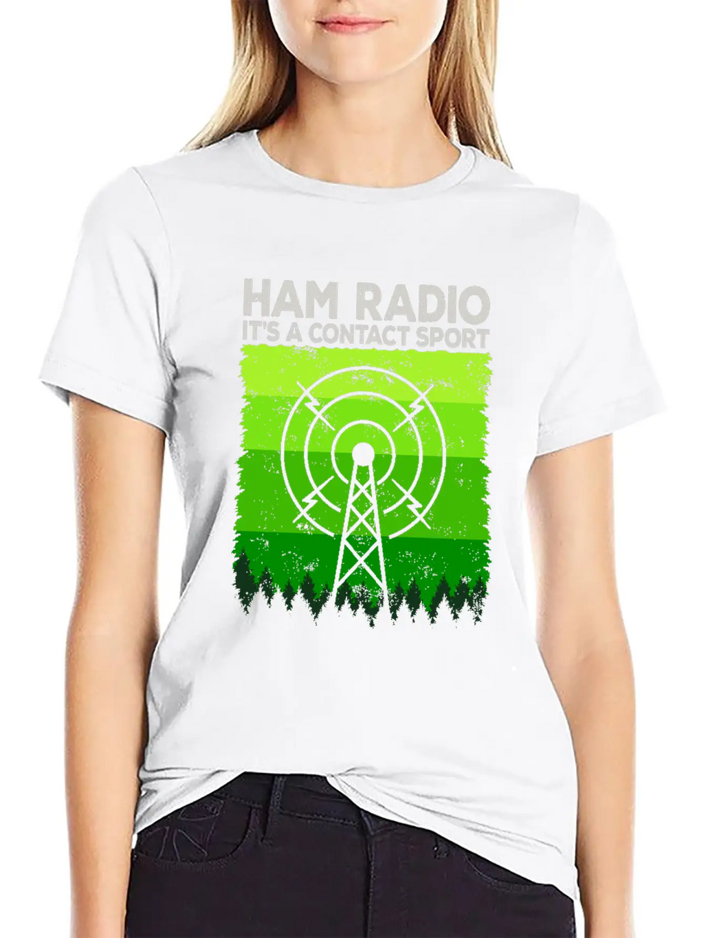 Ham Radio | It's A Contact Sport Amateur Radio Unisex Casual T-Shirt – Clean Design For Daily Comfort
