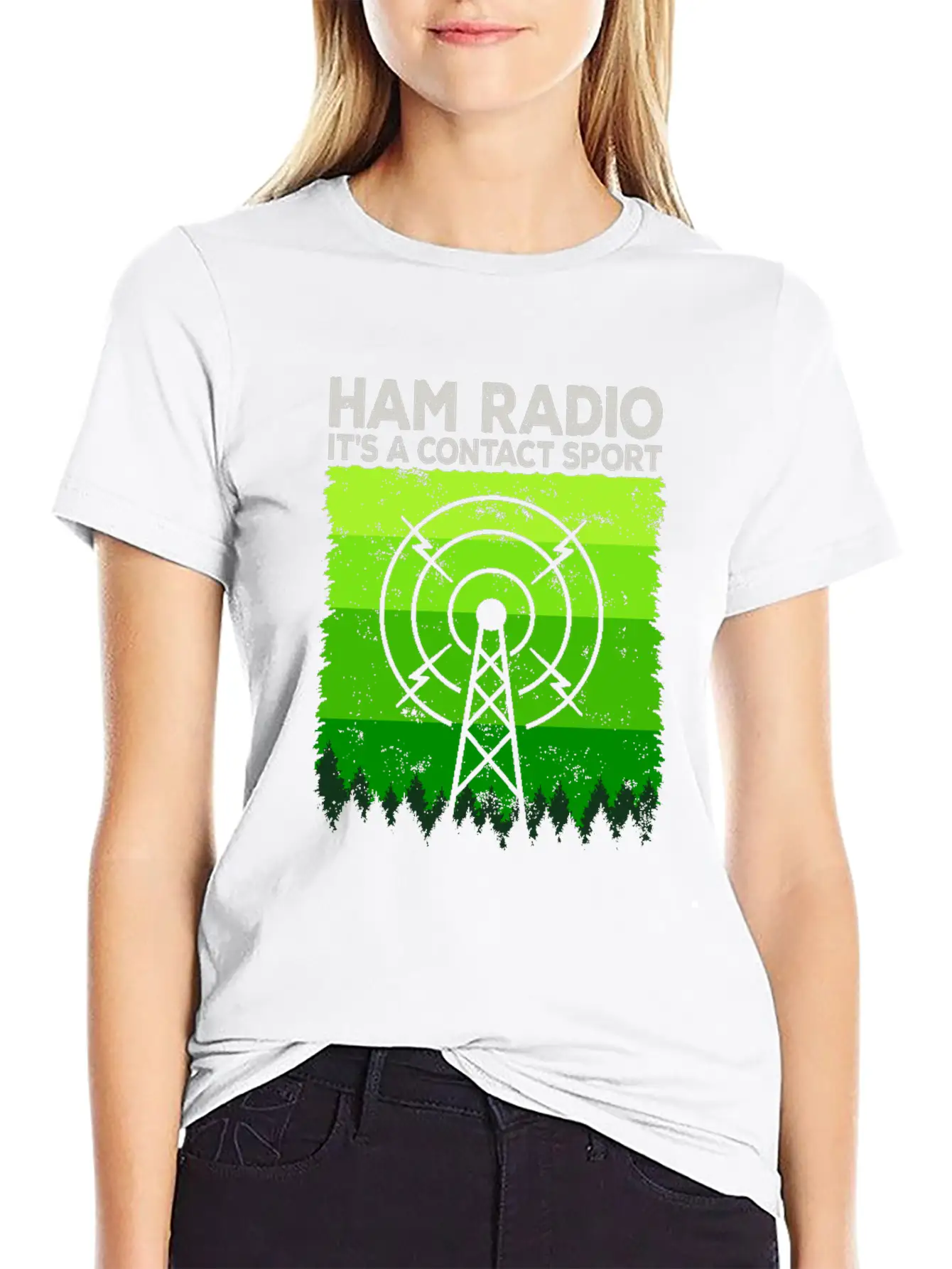 Ham Radio | It's A Contact Sport Amateur Radio Unisex Casual T-Shirt – Clean Design For Daily Comfort