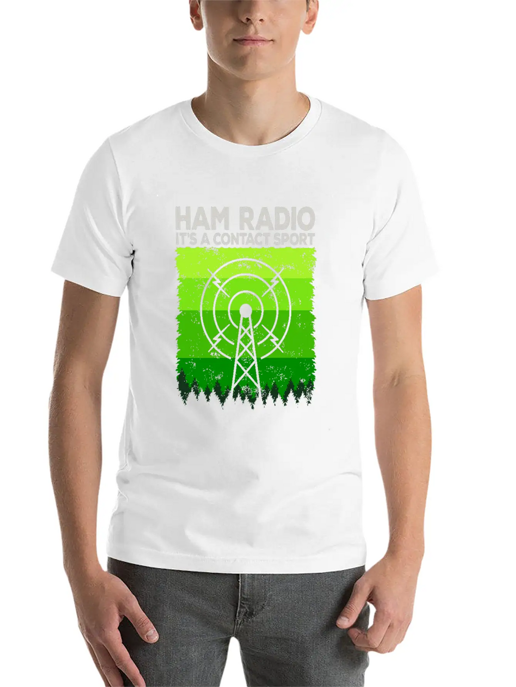 Ham Radio | It's A Contact Sport Amateur Radio Unisex Casual T-Shirt – Clean Design For Daily Comfort