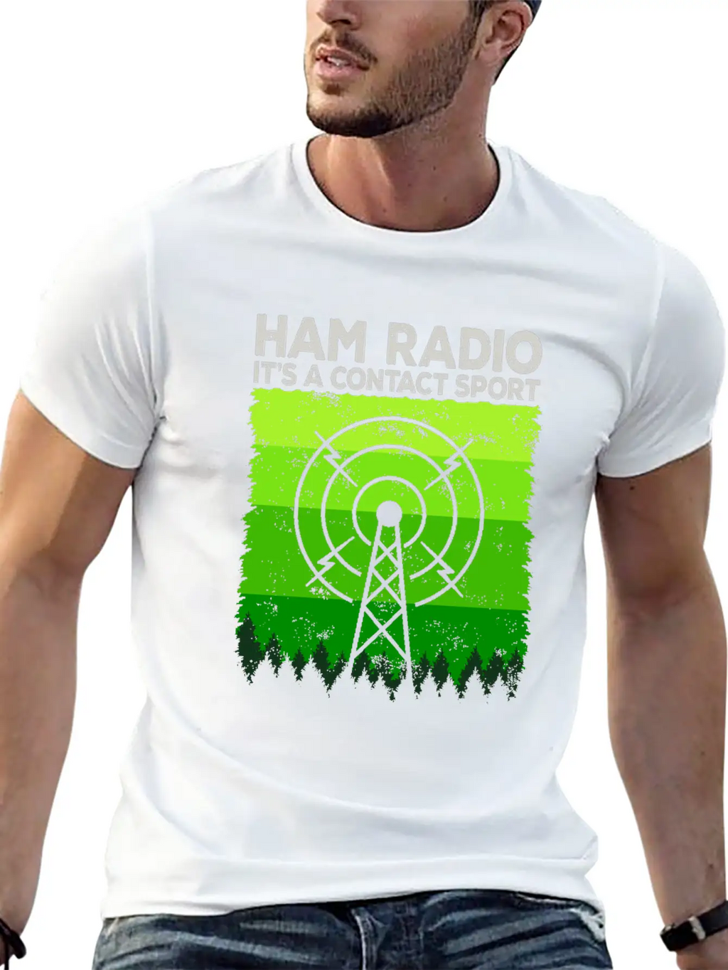 Ham Radio | It's A Contact Sport Amateur Radio Unisex Casual T-Shirt – Clean Design For Daily Comfort