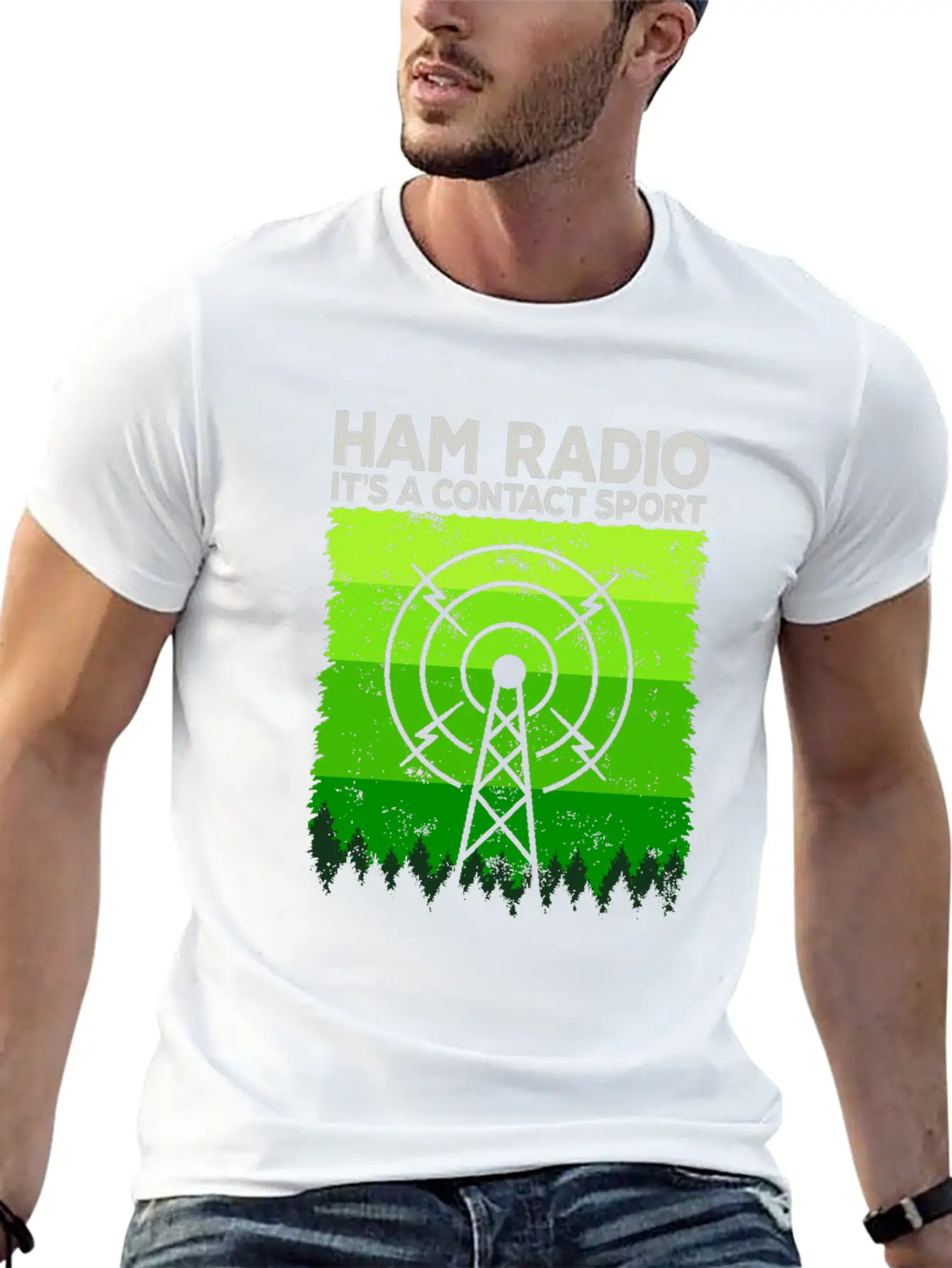 Ham Radio | It's A Contact Sport Amateur Radio Unisex Casual T-Shirt – Clean Design For Daily Comfort