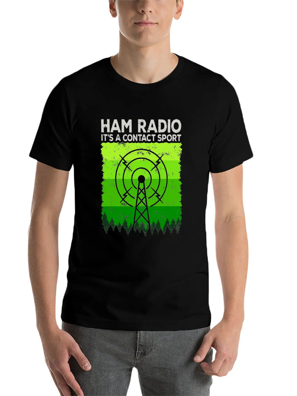 Ham Radio | It's A Contact Sport Amateur Radio Unisex Casual T-Shirt – Clean Design For Daily Comfort