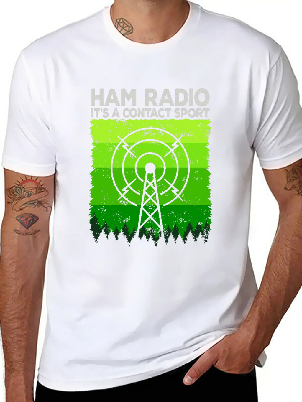 Ham Radio | It's A Contact Sport Amateur Radio Unisex Casual T-Shirt – Clean Design For Daily Comfort