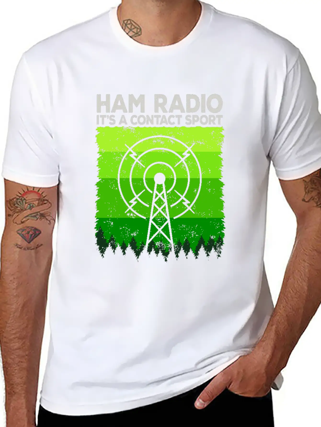 Ham Radio | It's A Contact Sport Amateur Radio Unisex Casual T-Shirt – Clean Design For Daily Comfort