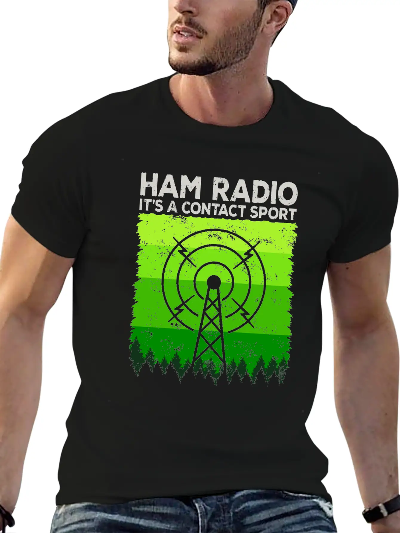 Ham Radio | It's A Contact Sport Amateur Radio Unisex Casual T-Shirt – Clean Design For Daily Comfort