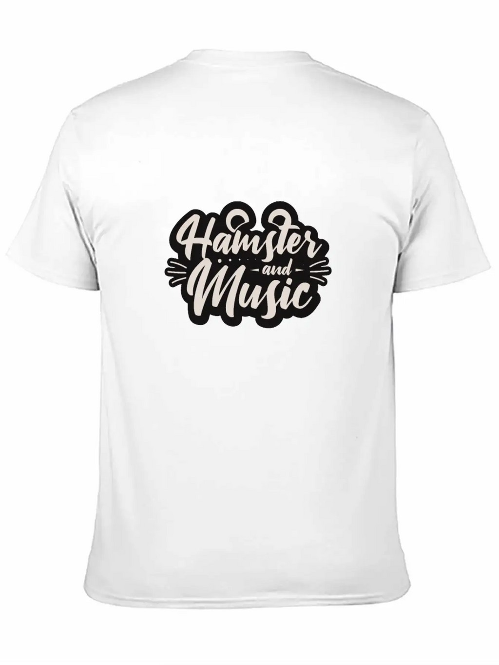 Hamster And Music Funny Rodent Basic Graphic T-Shirt – Daily Comfort In Soft Cotton