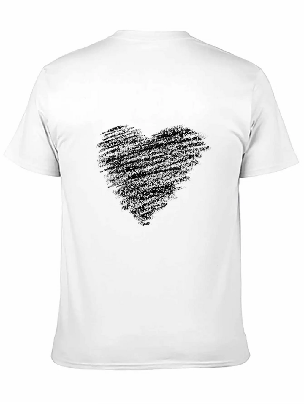 Hand Drawn Heart Basic Graphic T-Shirt – Daily Comfort In Soft Cotton
