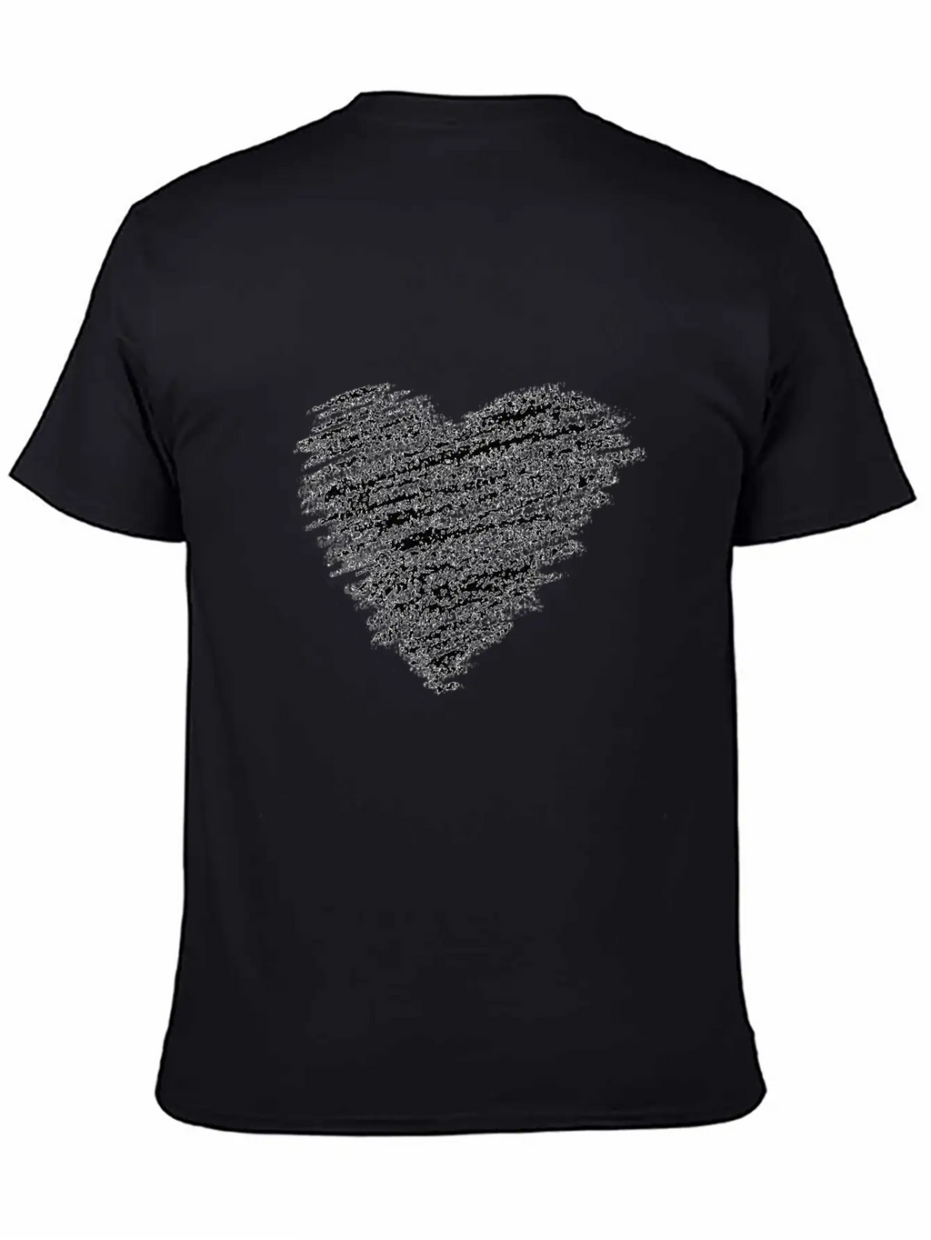 Hand Drawn Heart Basic Graphic T-Shirt – Daily Comfort In Soft Cotton