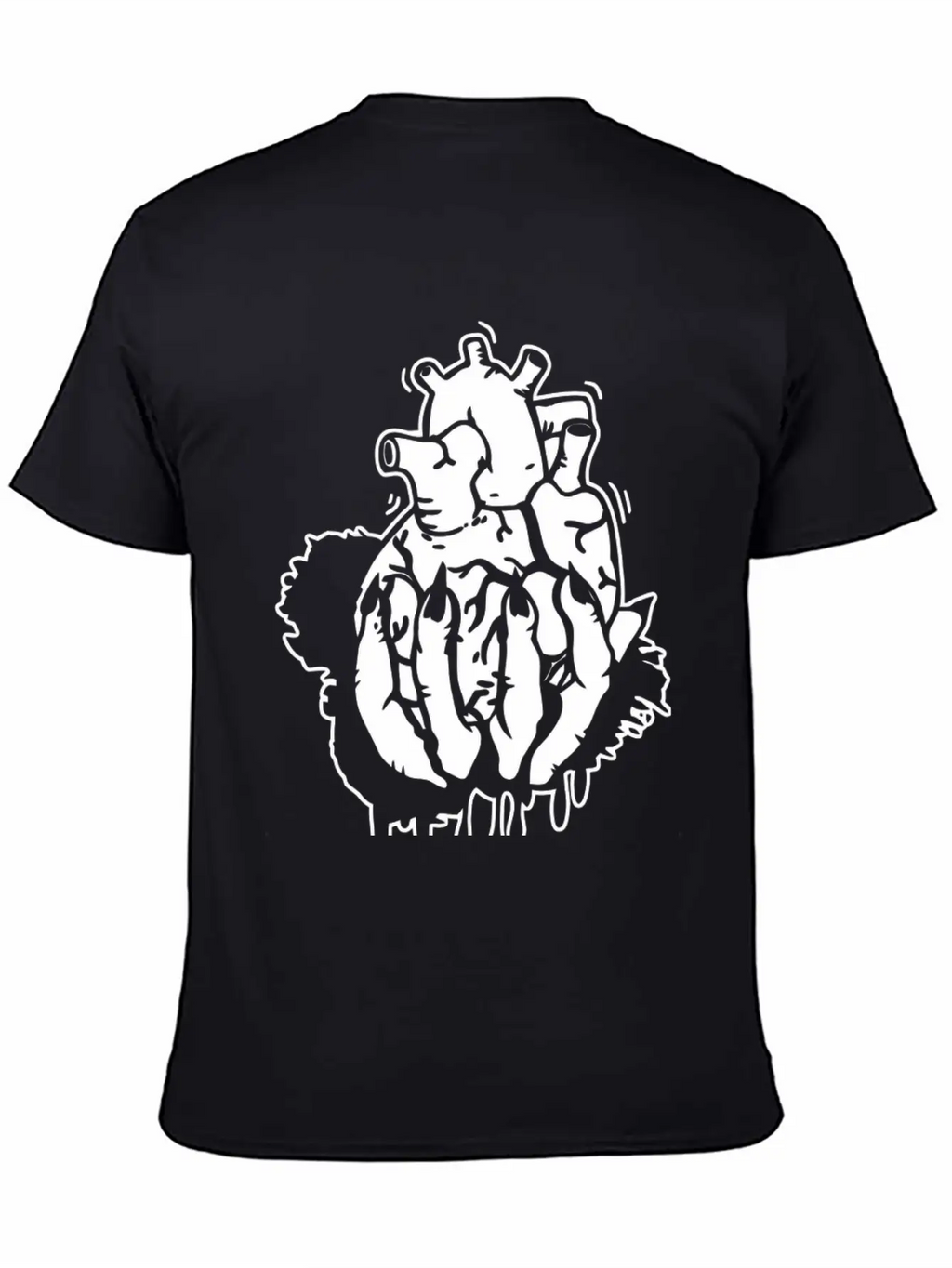 Hand Heart Burst Top Breathable Graphic T-Shirt – Perfect For Casual Days