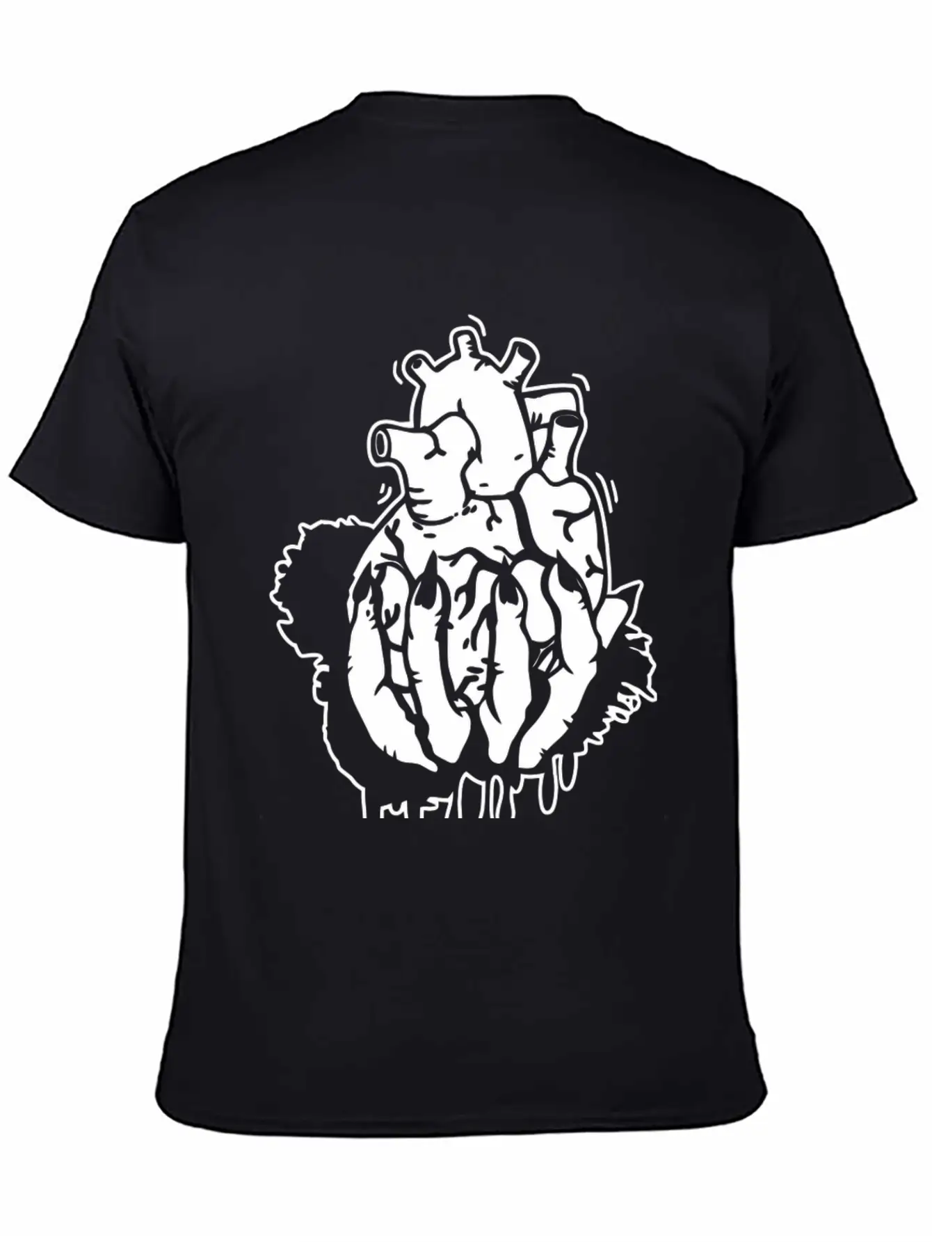 Hand Heart Burst Top Breathable Graphic T-Shirt – Perfect For Casual Days