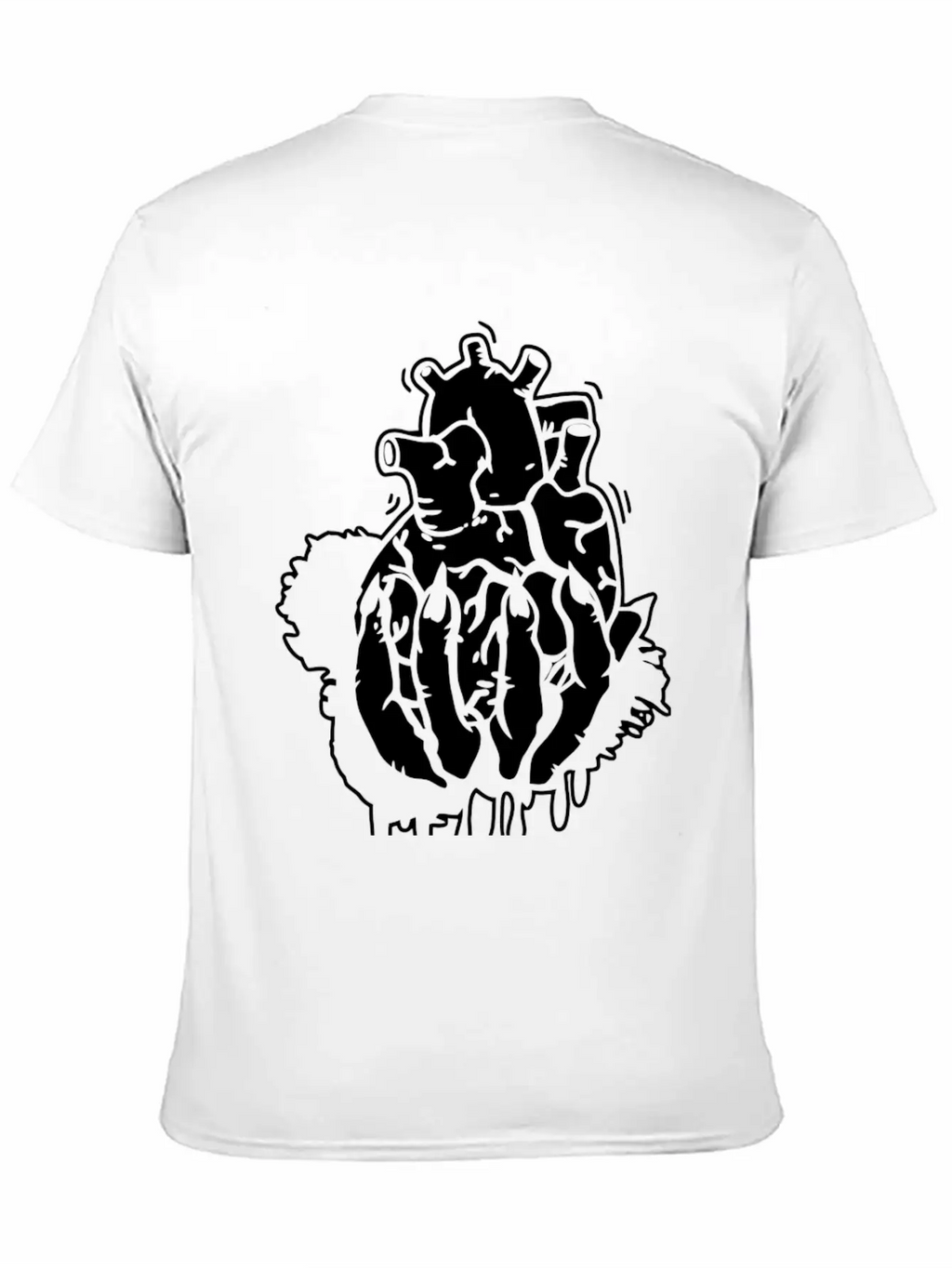 Hand Heart Burst Top Breathable Graphic T-Shirt – Perfect For Casual Days