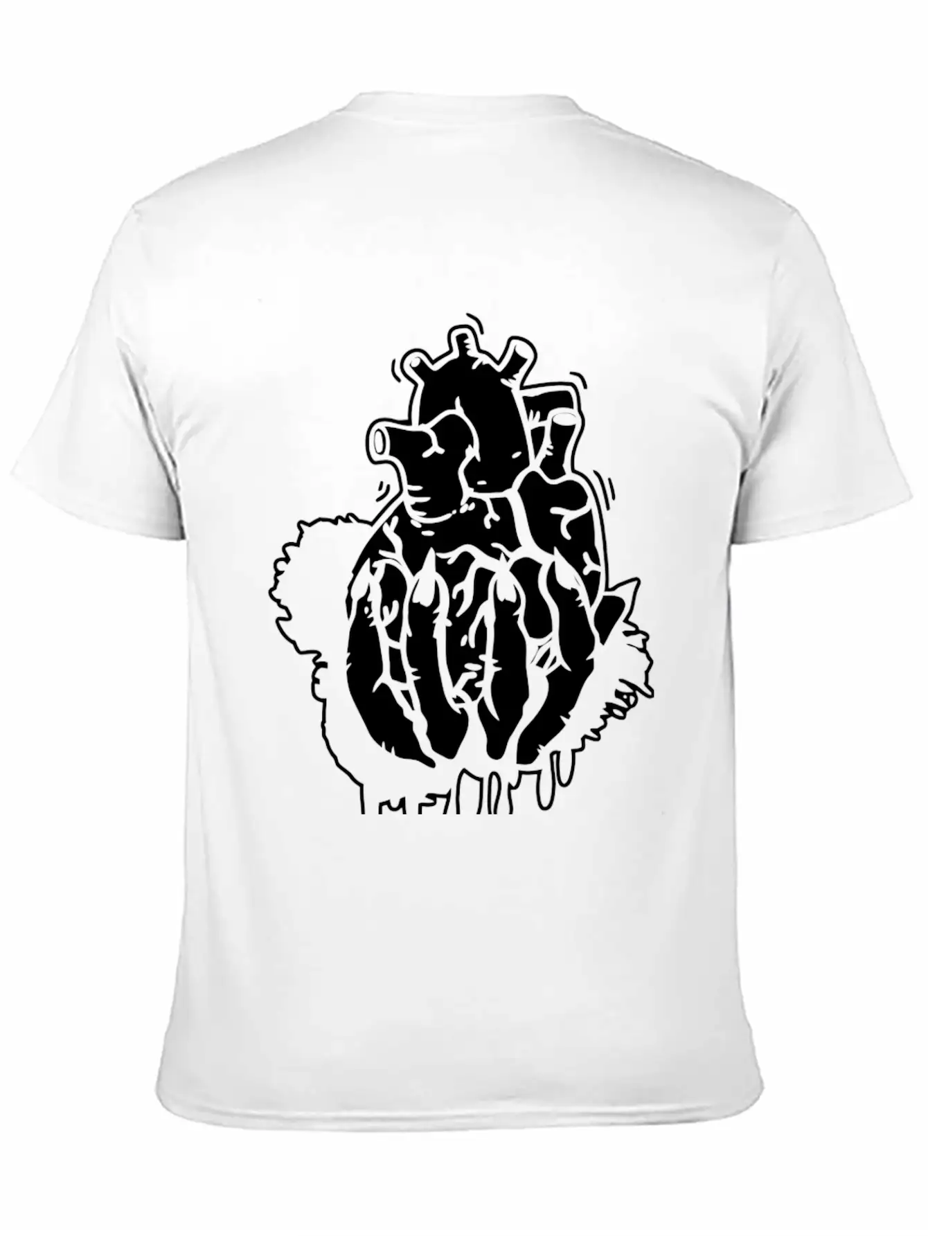 Hand Heart Burst Top Breathable Graphic T-Shirt – Perfect For Casual Days