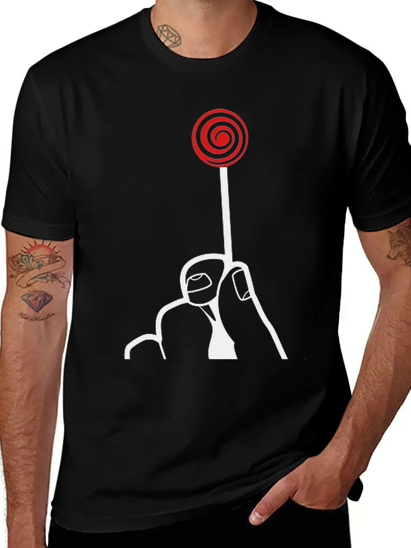 Hand With Lollipop Relaxed Everyday Tee – Lightweight And Durable Cotton