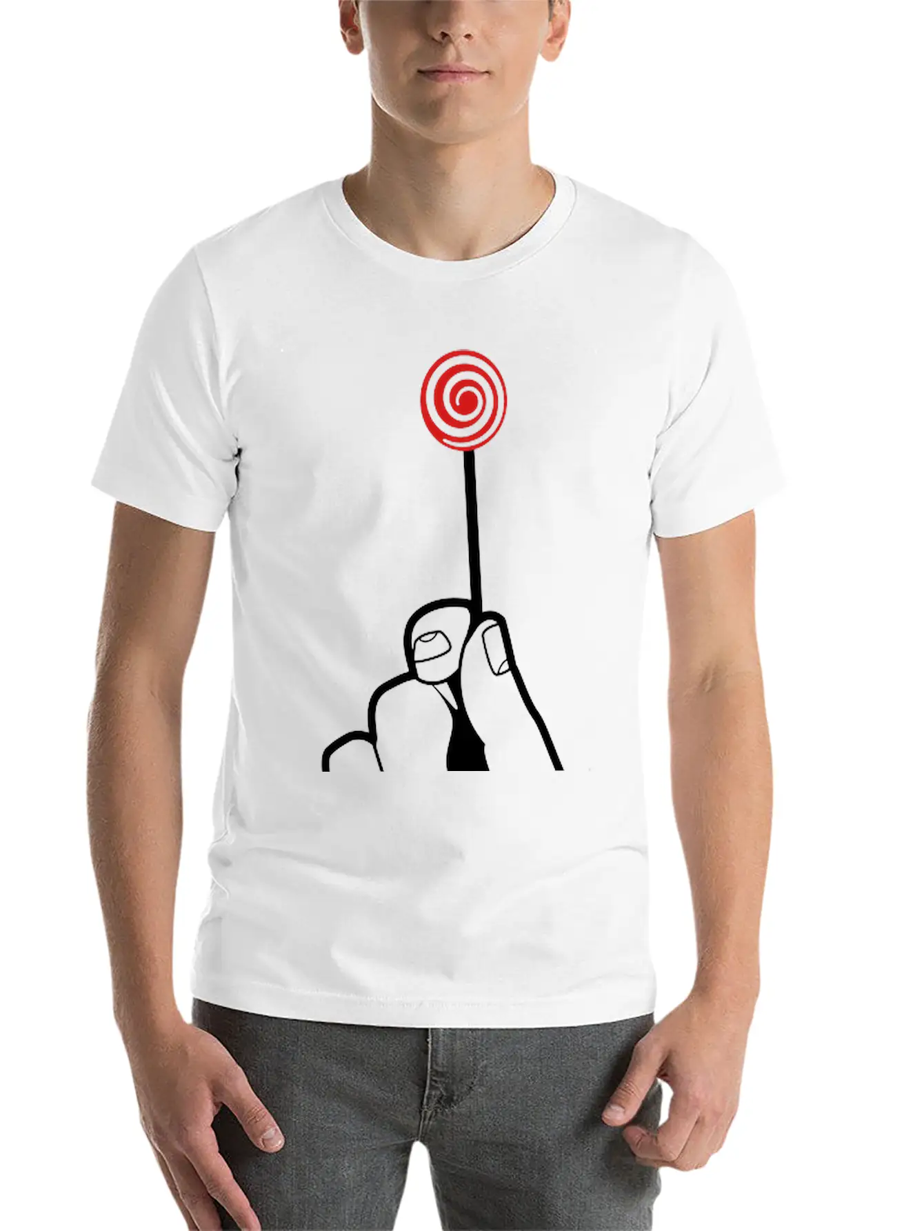Hand With Lollipop Relaxed Everyday Tee – Lightweight And Durable Cotton