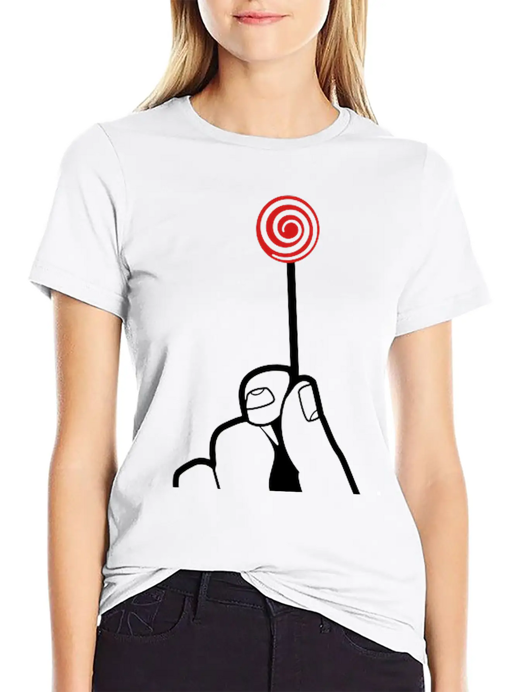 Hand With Lollipop Relaxed Everyday Tee – Lightweight And Durable Cotton
