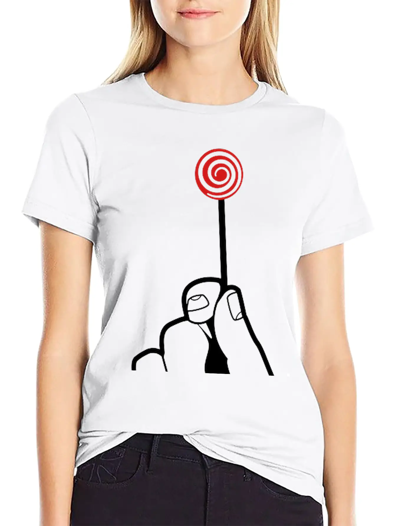 Hand With Lollipop Relaxed Everyday Tee – Lightweight And Durable Cotton