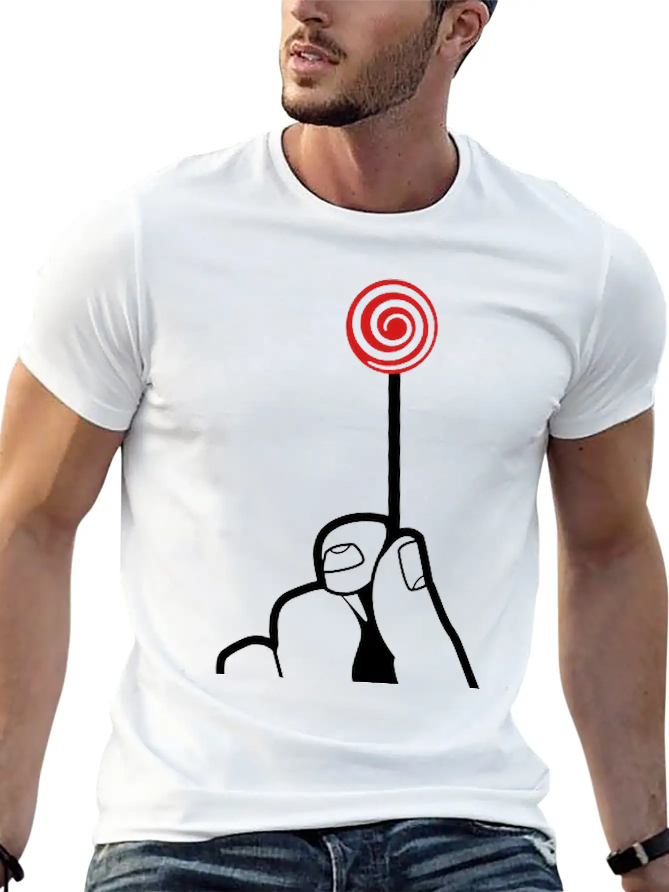 Hand With Lollipop Relaxed Everyday Tee – Lightweight And Durable Cotton