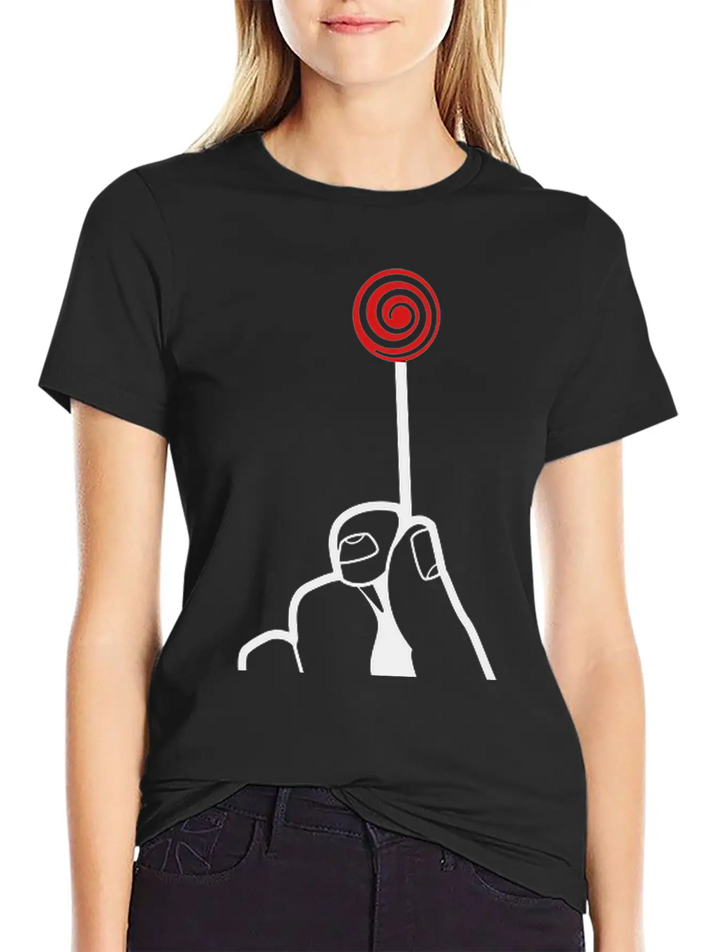 Hand With Lollipop Relaxed Everyday Tee – Lightweight And Durable Cotton