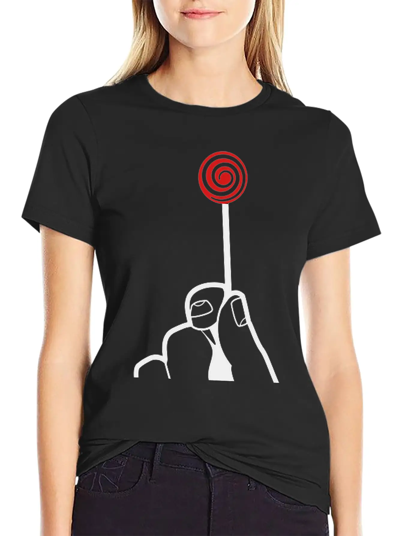 Hand With Lollipop Relaxed Everyday Tee – Lightweight And Durable Cotton