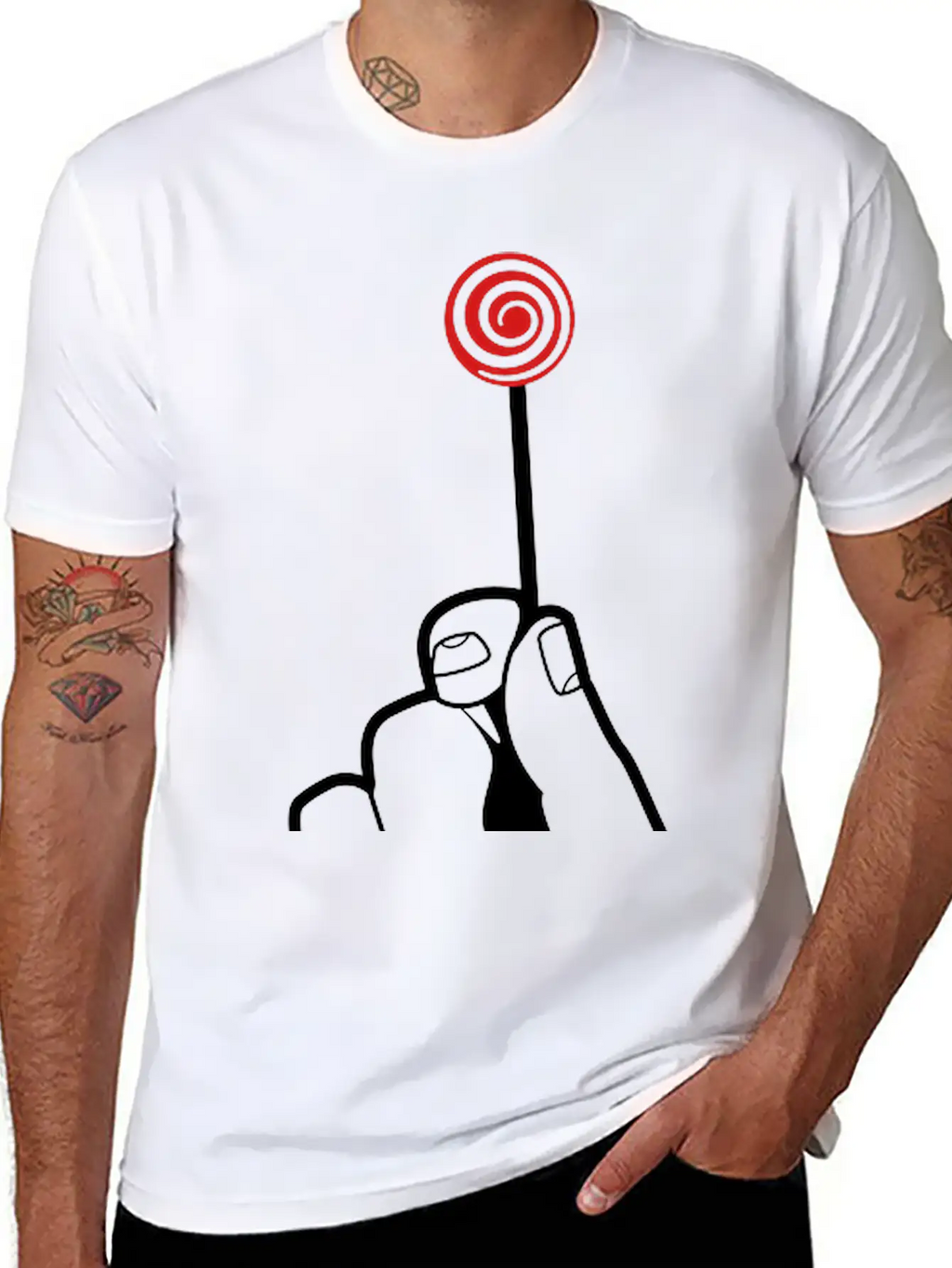Hand With Lollipop Relaxed Everyday Tee – Lightweight And Durable Cotton