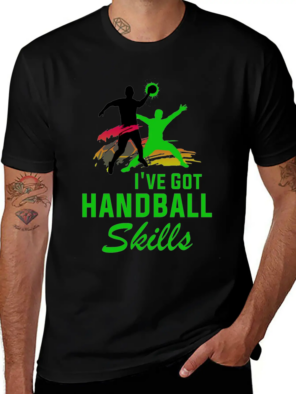 Handball Hand Ball Player Throw Sports Tournament Breathable Graphic T-Shirt – Perfect For Casual Days