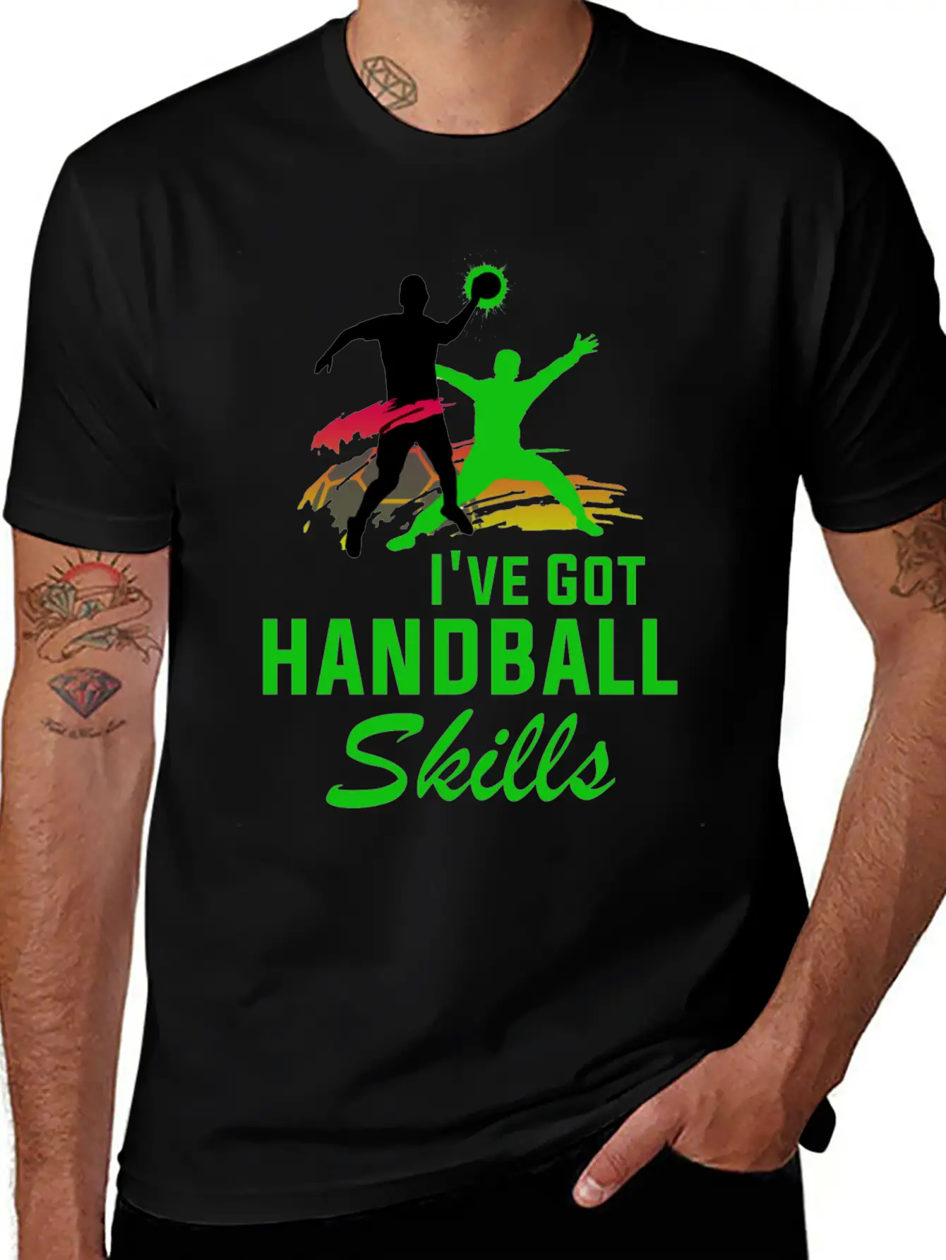 Handball Hand Ball Player Throw Sports Tournament Breathable Graphic T-Shirt – Perfect For Casual Days