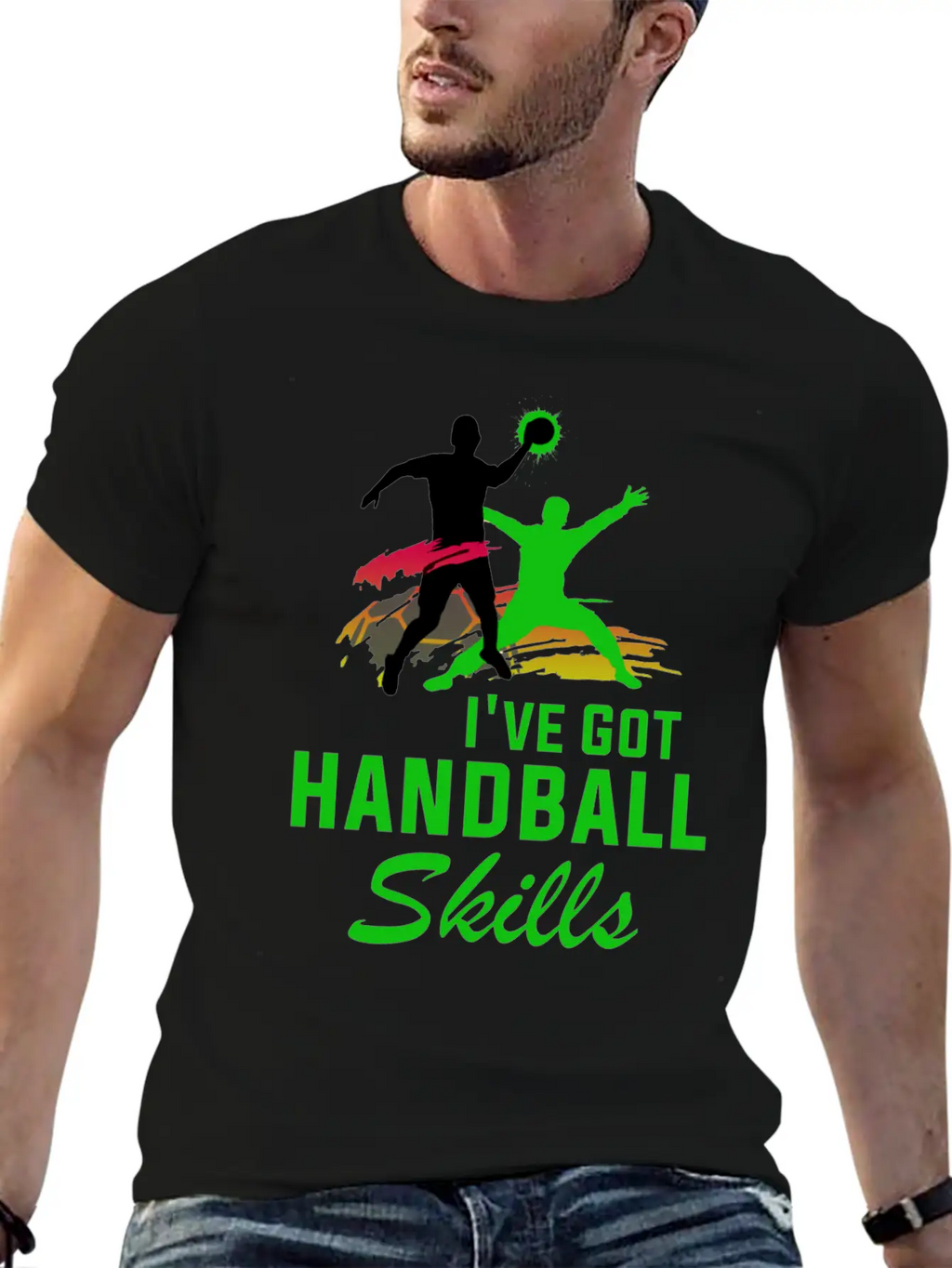 Handball Hand Ball Player Throw Sports Tournament Breathable Graphic T-Shirt – Perfect For Casual Days