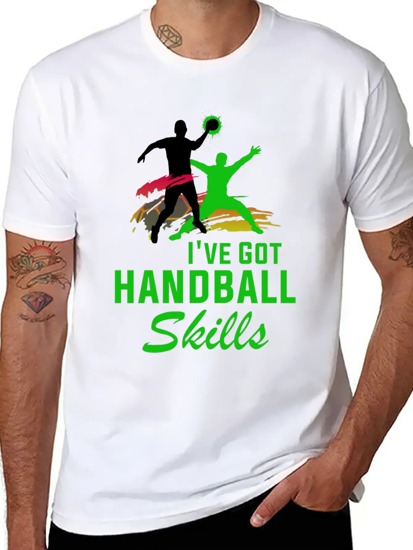 Handball Hand Ball Player Throw Sports Tournament Breathable Graphic T-Shirt – Perfect For Casual Days