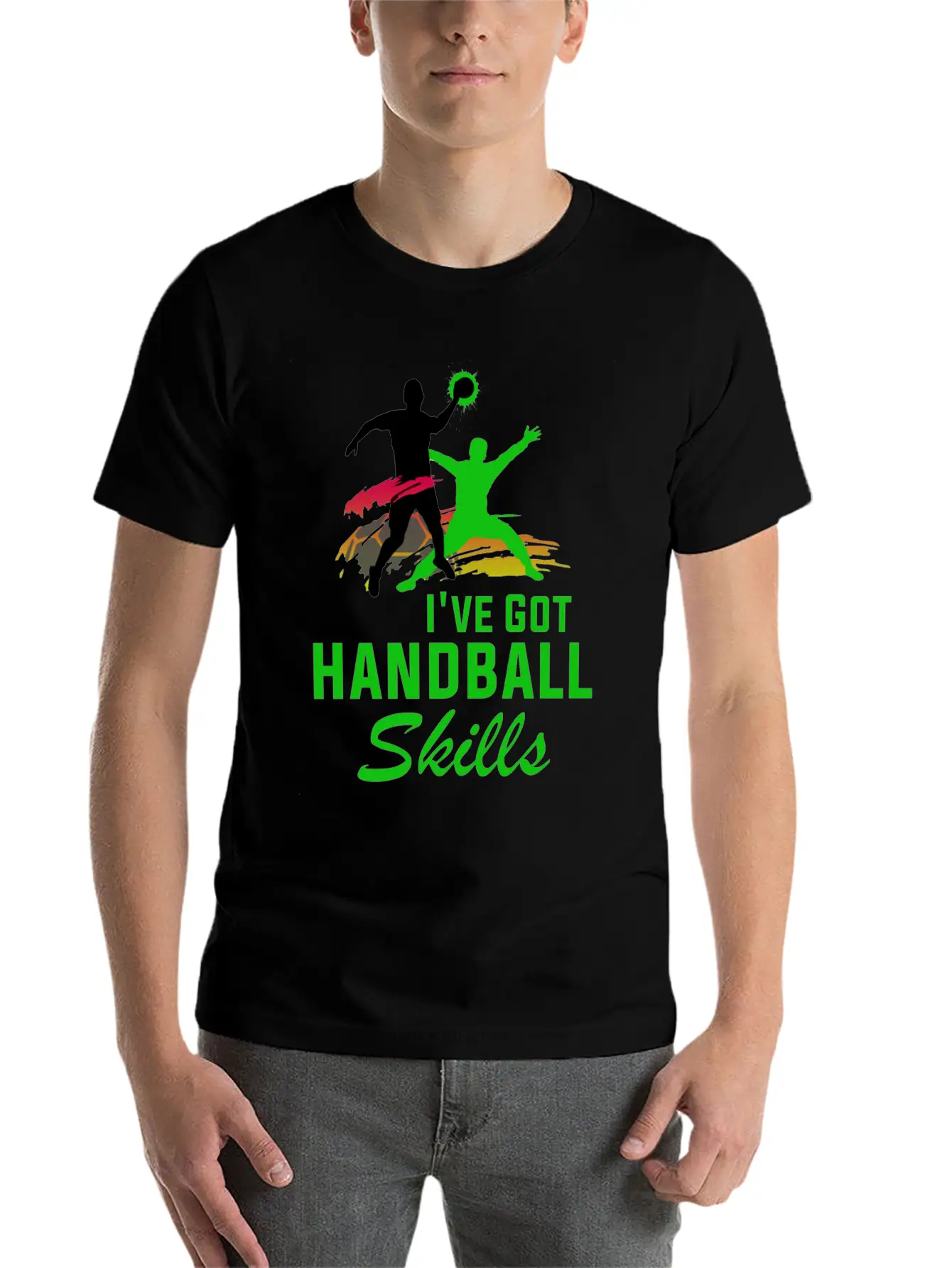 Handball Hand Ball Player Throw Sports Tournament Breathable Graphic T-Shirt – Perfect For Casual Days