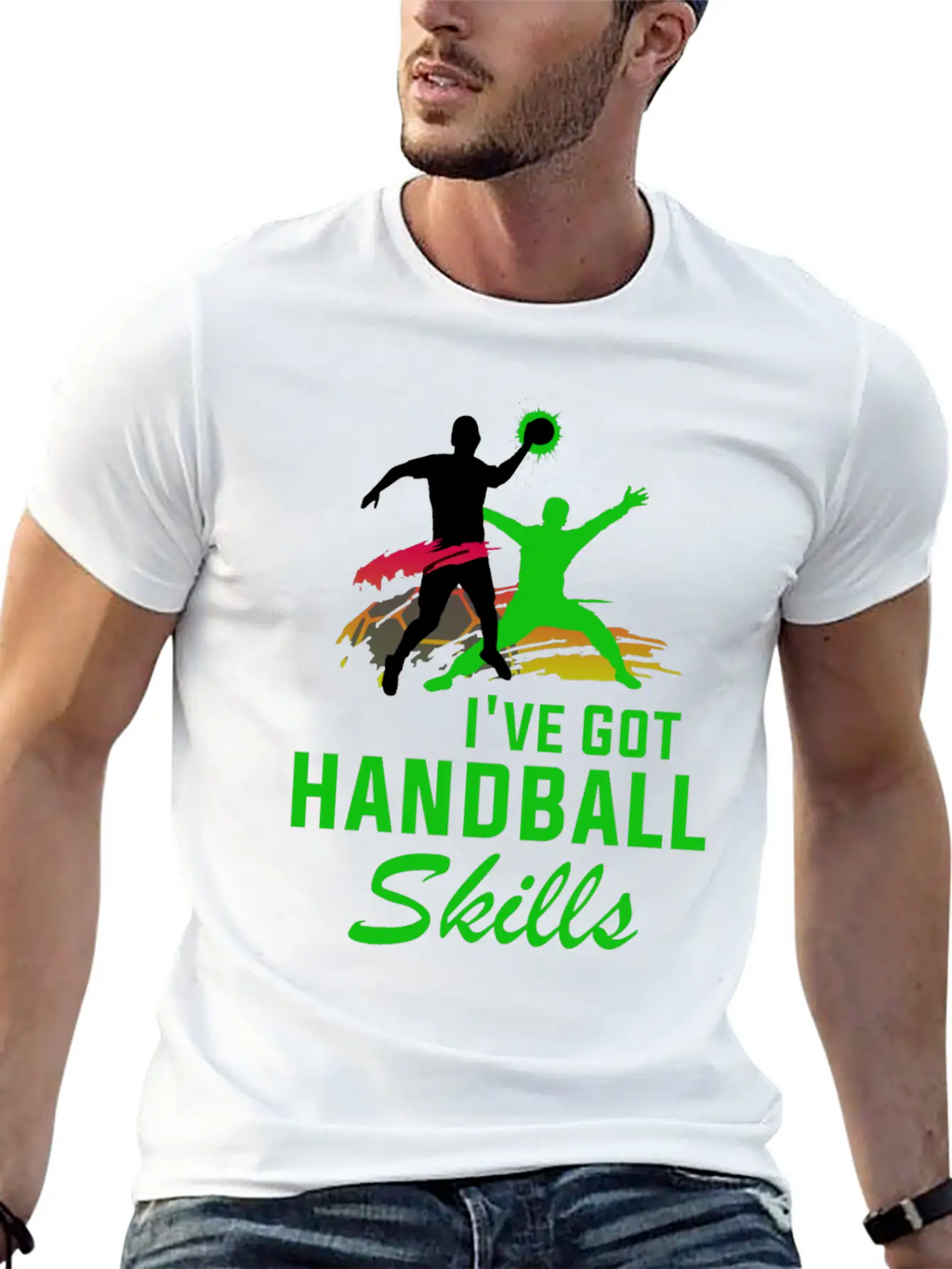 Handball Hand Ball Player Throw Sports Tournament Breathable Graphic T-Shirt – Perfect For Casual Days
