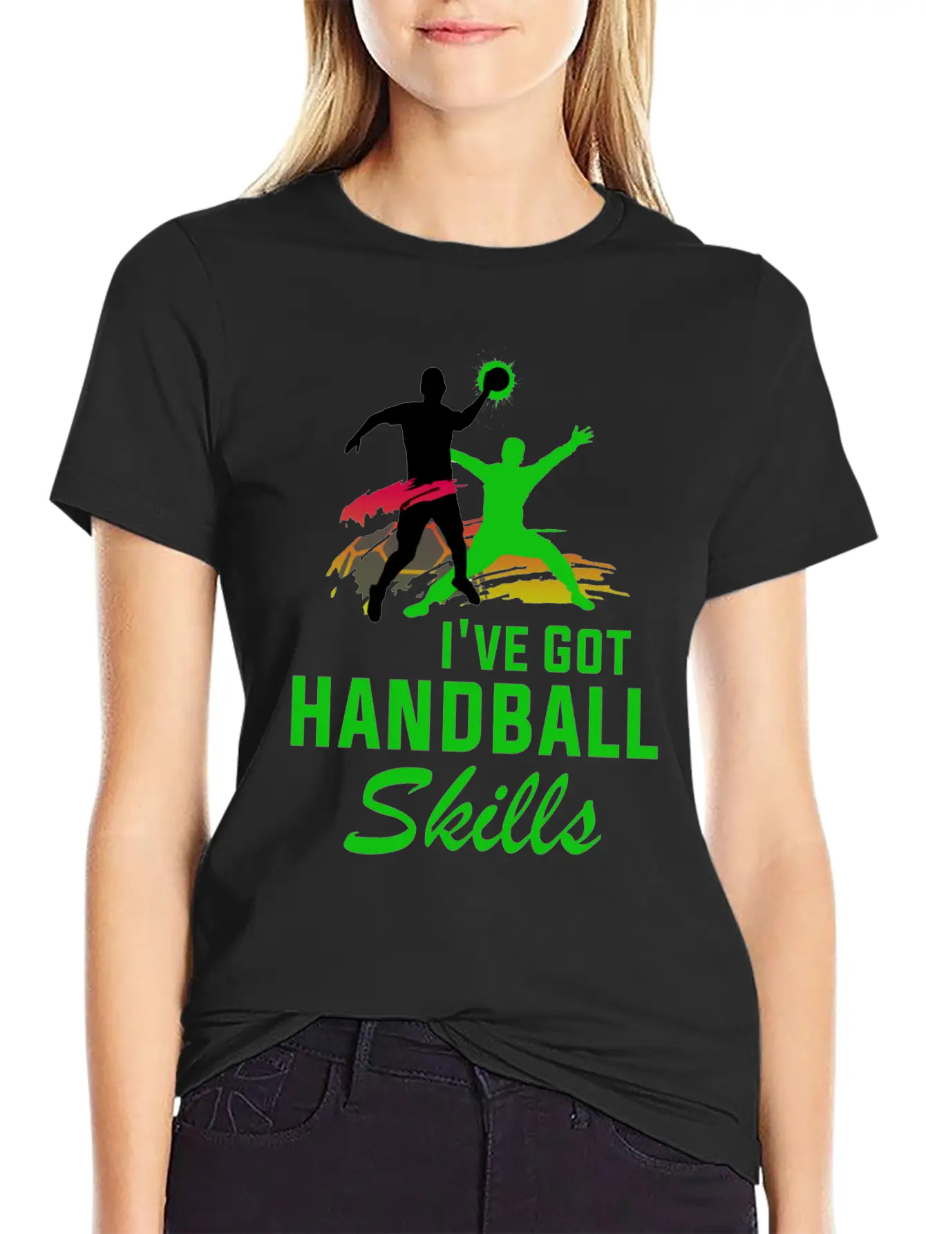 Handball Hand Ball Player Throw Sports Tournament Breathable Graphic T-Shirt – Perfect For Casual Days