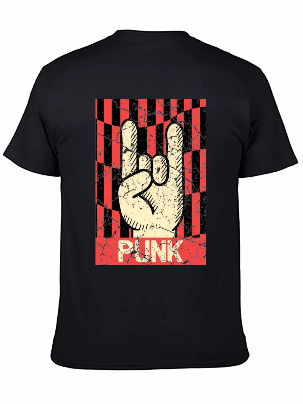 Hands Horn Retro Punk Rock Punks Breathable Graphic T-Shirt – Perfect For Casual Days