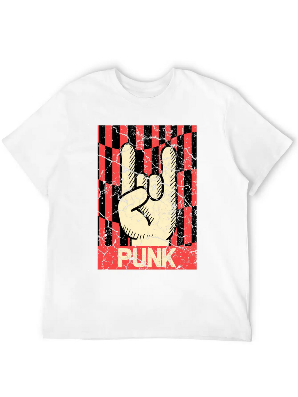 Hands Horn Retro Punk Rock Punks Breathable Graphic T-Shirt – Perfect For Casual Days