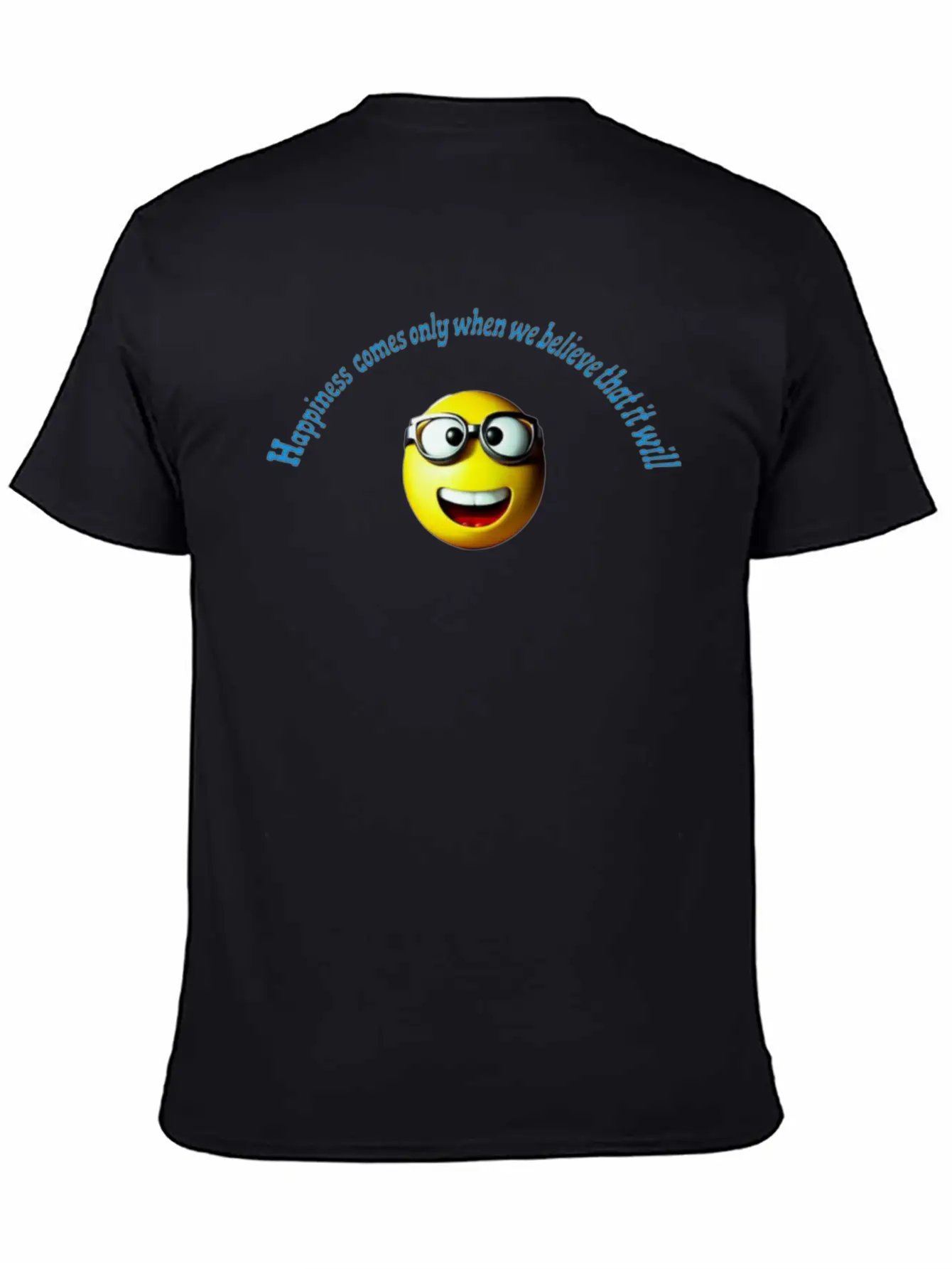 Happiness Breathable Graphic T-Shirt – Perfect For Casual Days