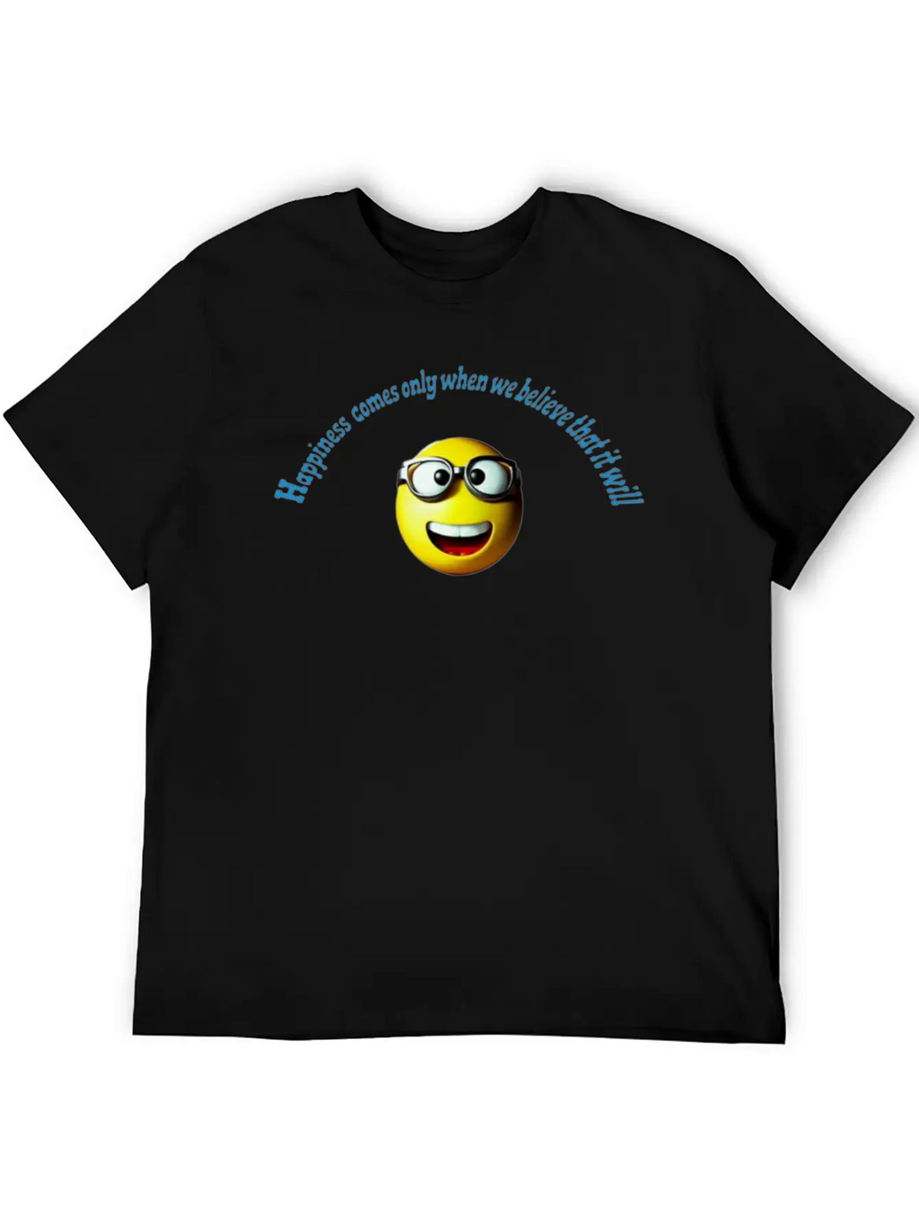 Happiness Breathable Graphic T-Shirt – Perfect For Casual Days