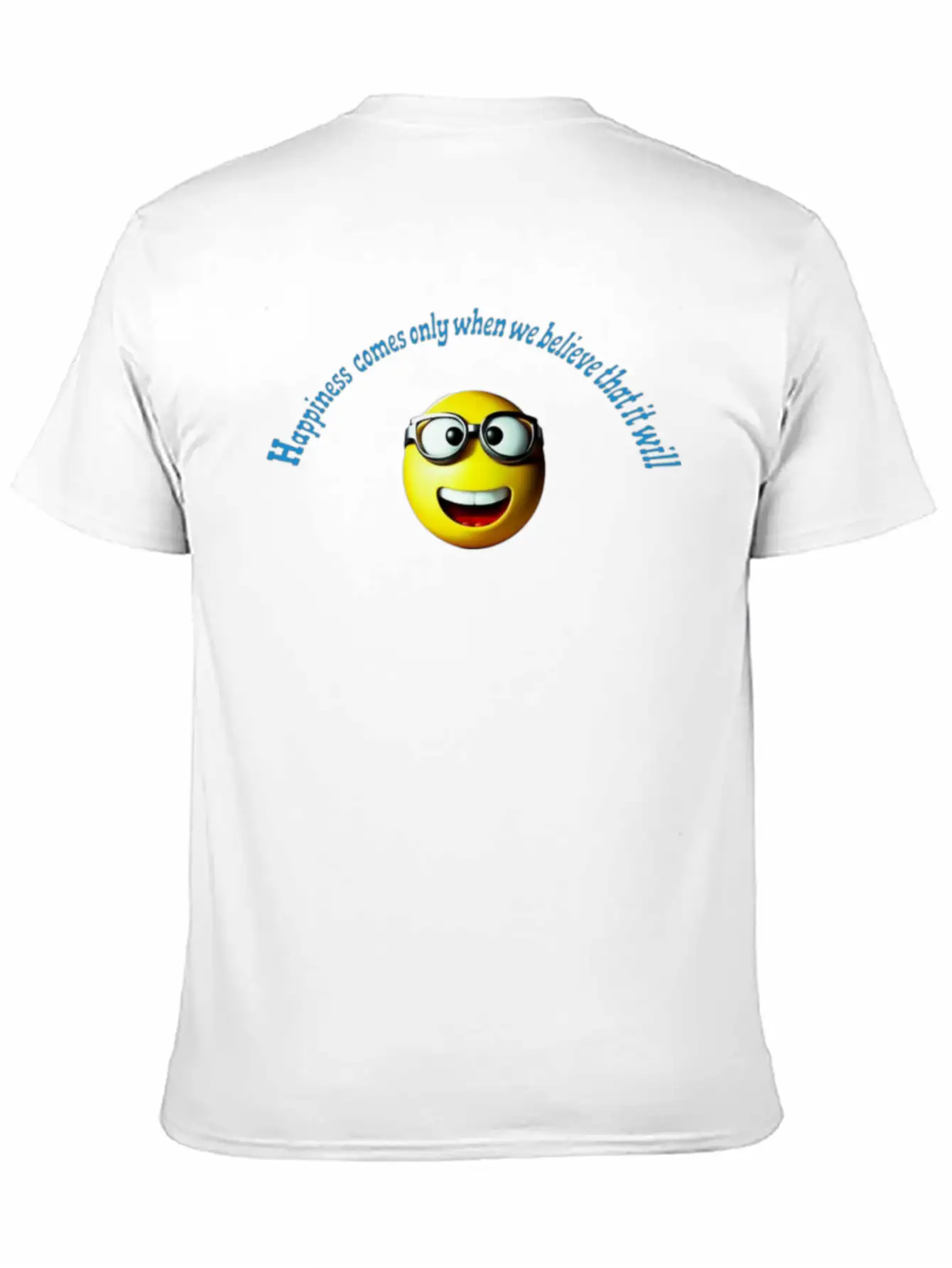 Happiness Breathable Graphic T-Shirt – Perfect For Casual Days
