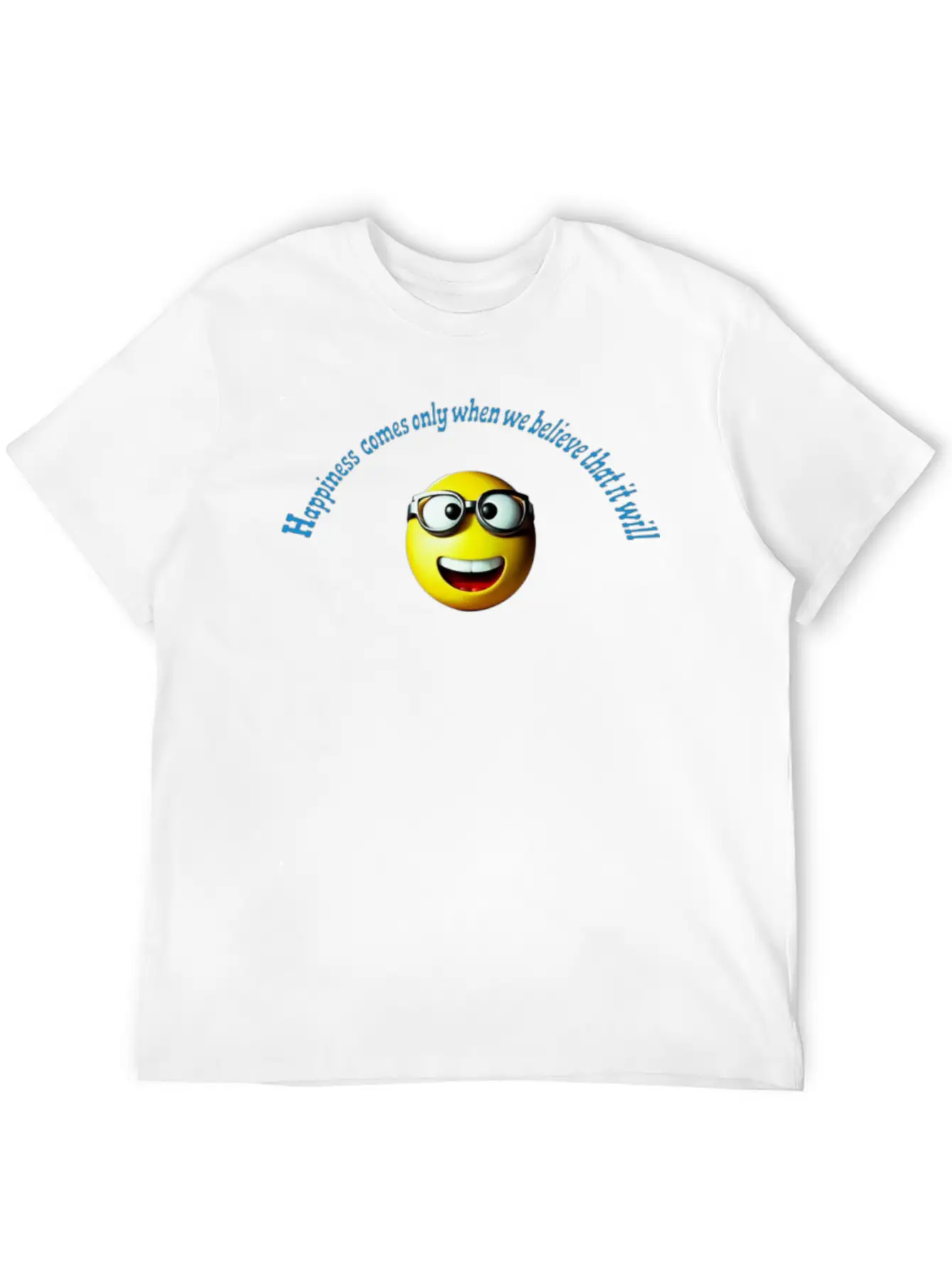 Happiness Breathable Graphic T-Shirt – Perfect For Casual Days