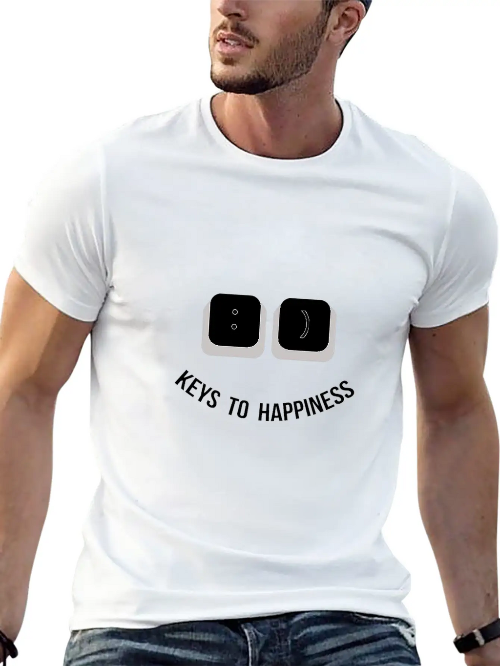 Happiness Essential Cotton Tee For Daily Outfits – Unisex Style