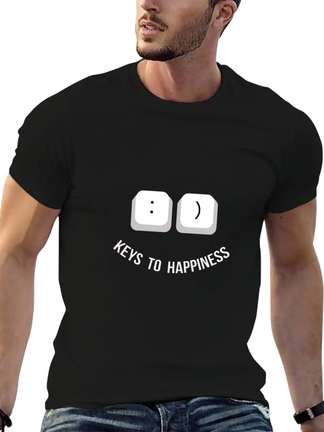 Happiness Essential Cotton Tee For Daily Outfits – Unisex Style