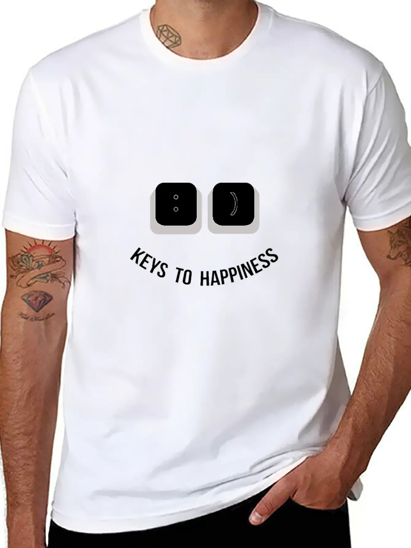 Happiness Essential Cotton Tee For Daily Outfits – Unisex Style