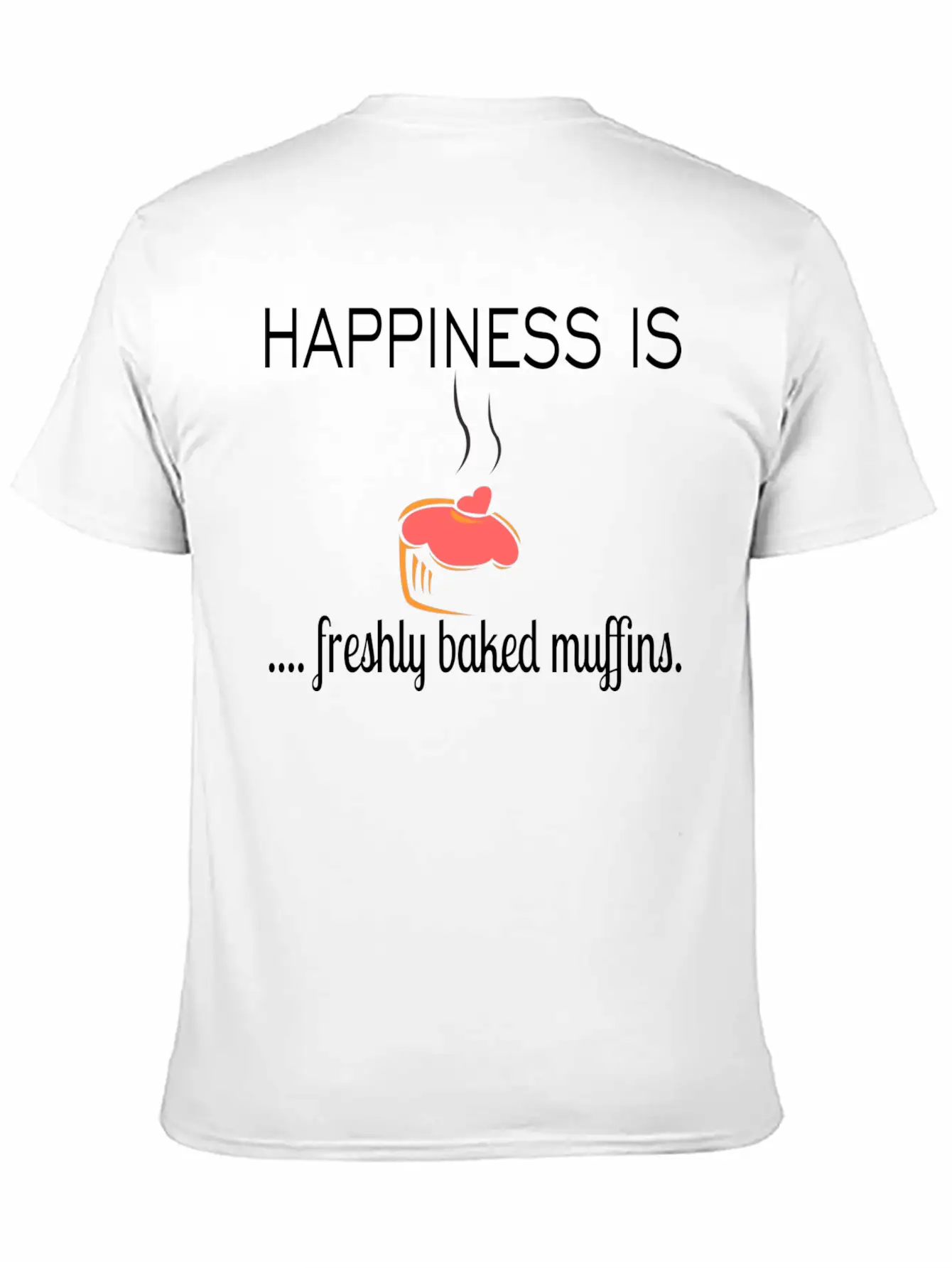 Happiness Is Basic Graphic T-Shirt – Daily Comfort In Soft Cotton