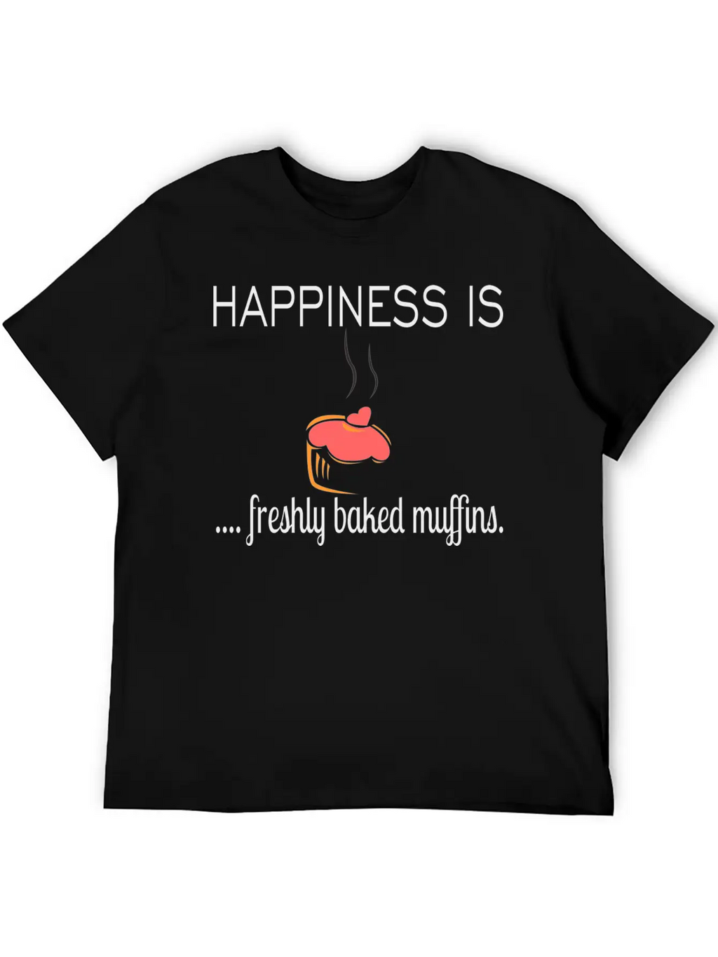 Happiness Is Basic Graphic T-Shirt – Daily Comfort In Soft Cotton