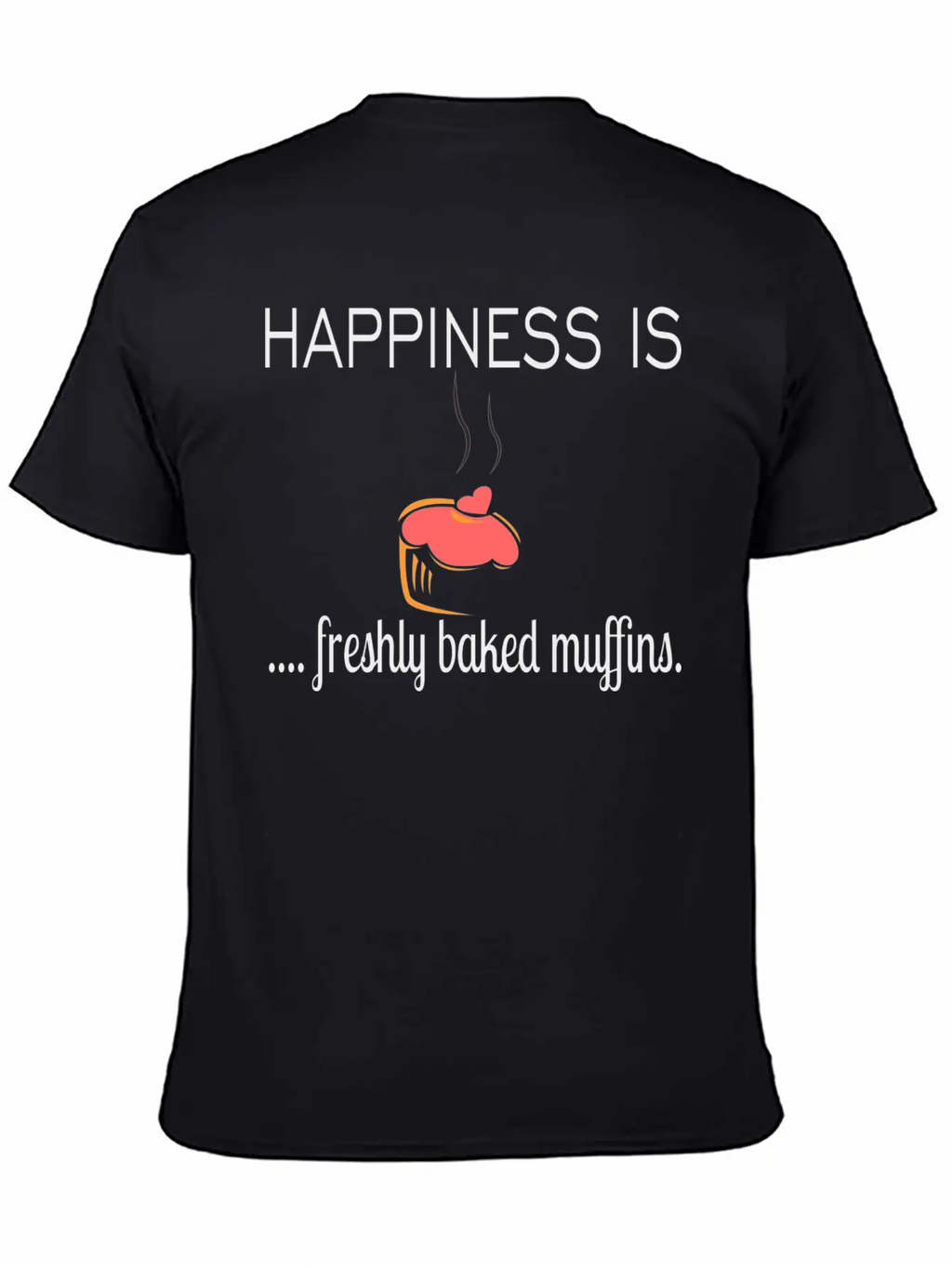 Happiness Is Basic Graphic T-Shirt – Daily Comfort In Soft Cotton