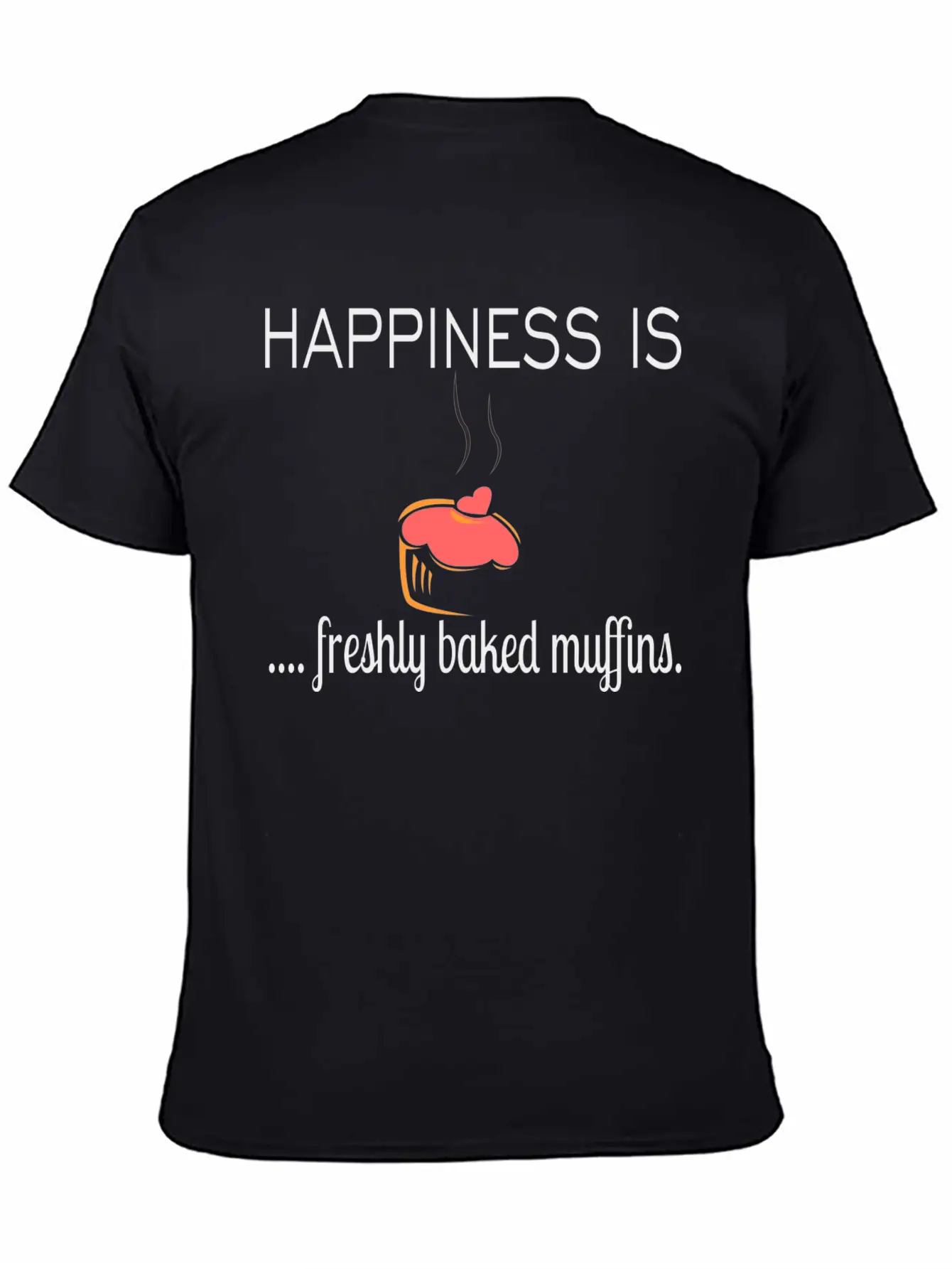Happiness Is Basic Graphic T-Shirt – Daily Comfort In Soft Cotton