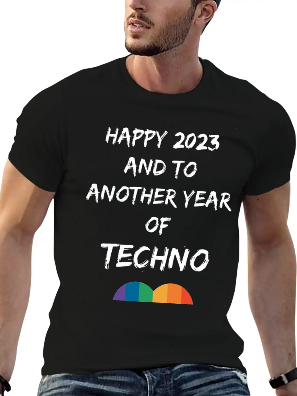 HAPPY 2023 EDM TECHNO LGBTQ HEART SHIRT Timeless Short Sleeve Tee – Comfy And Minimalist Design